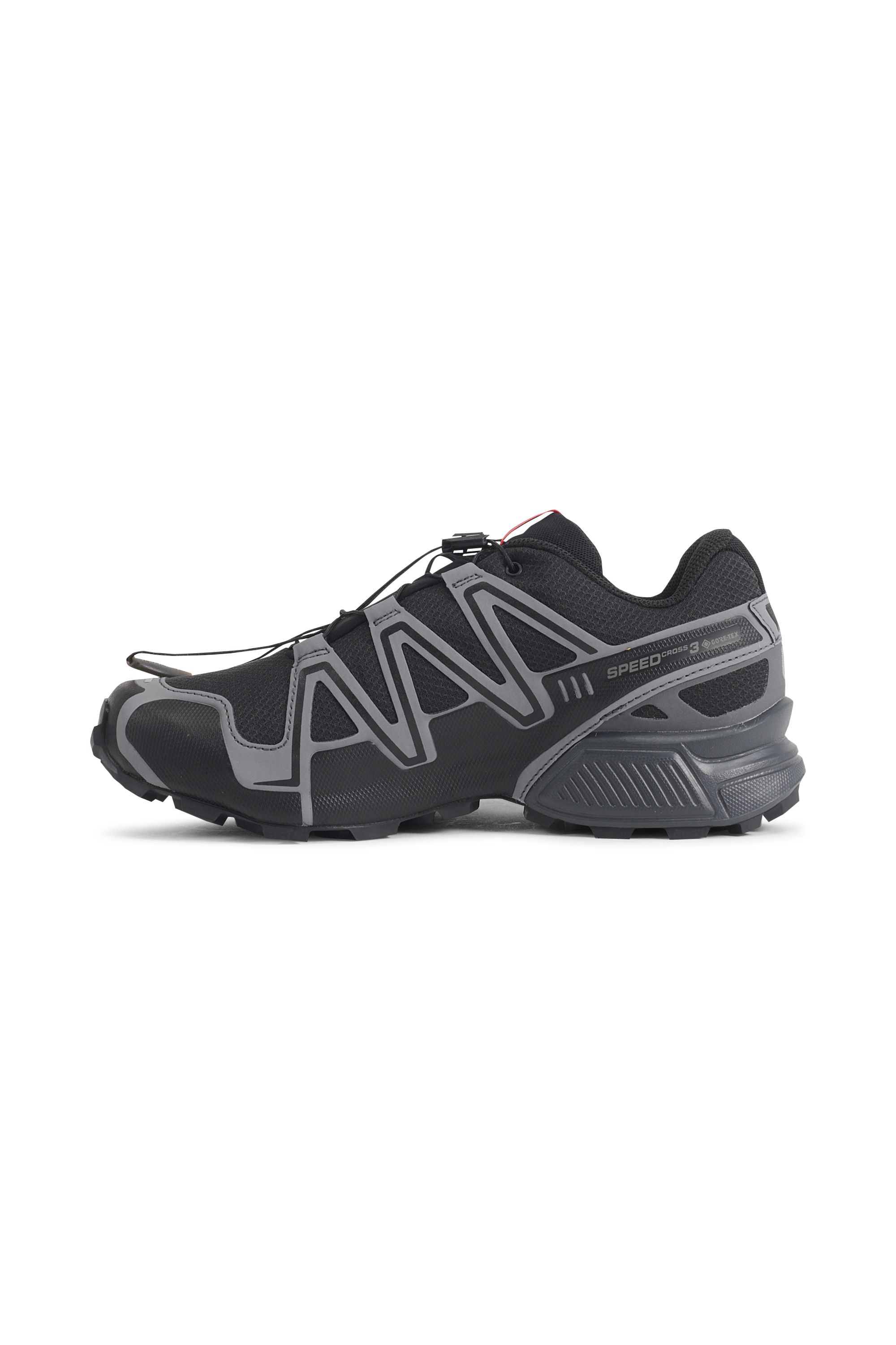 Men?s Storm 96 LO fabric and leather sneakers | Black SALOMON Men