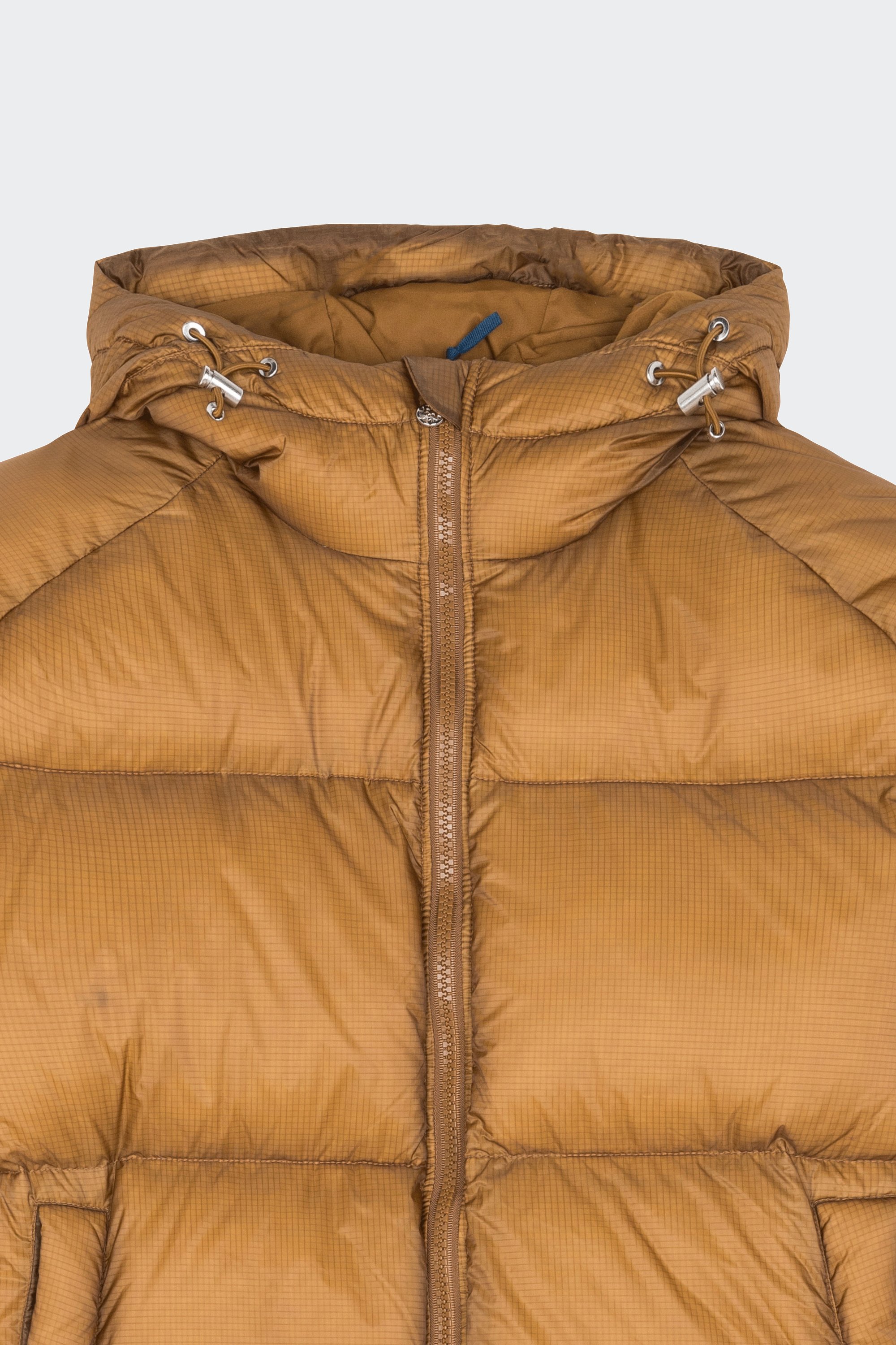 Lightweight quilted padded jacket with high neck | Brown by PYRENEX Lightweight quilted padded jacket with high neck Brown