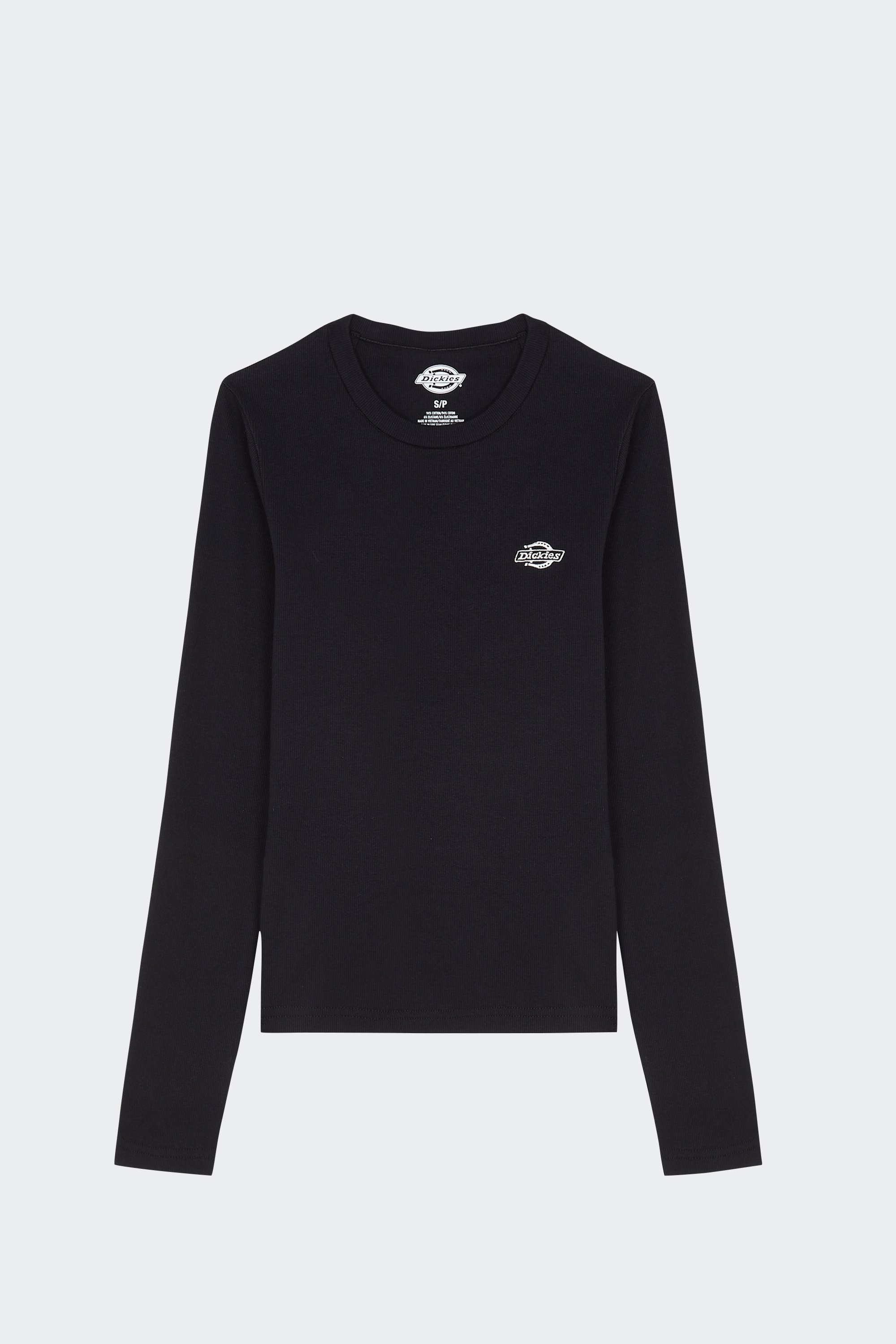 Regular-fit round-neck cotton T-shirt | Black by DICKIES Regular-fit round-neck cotton T-shirt Black