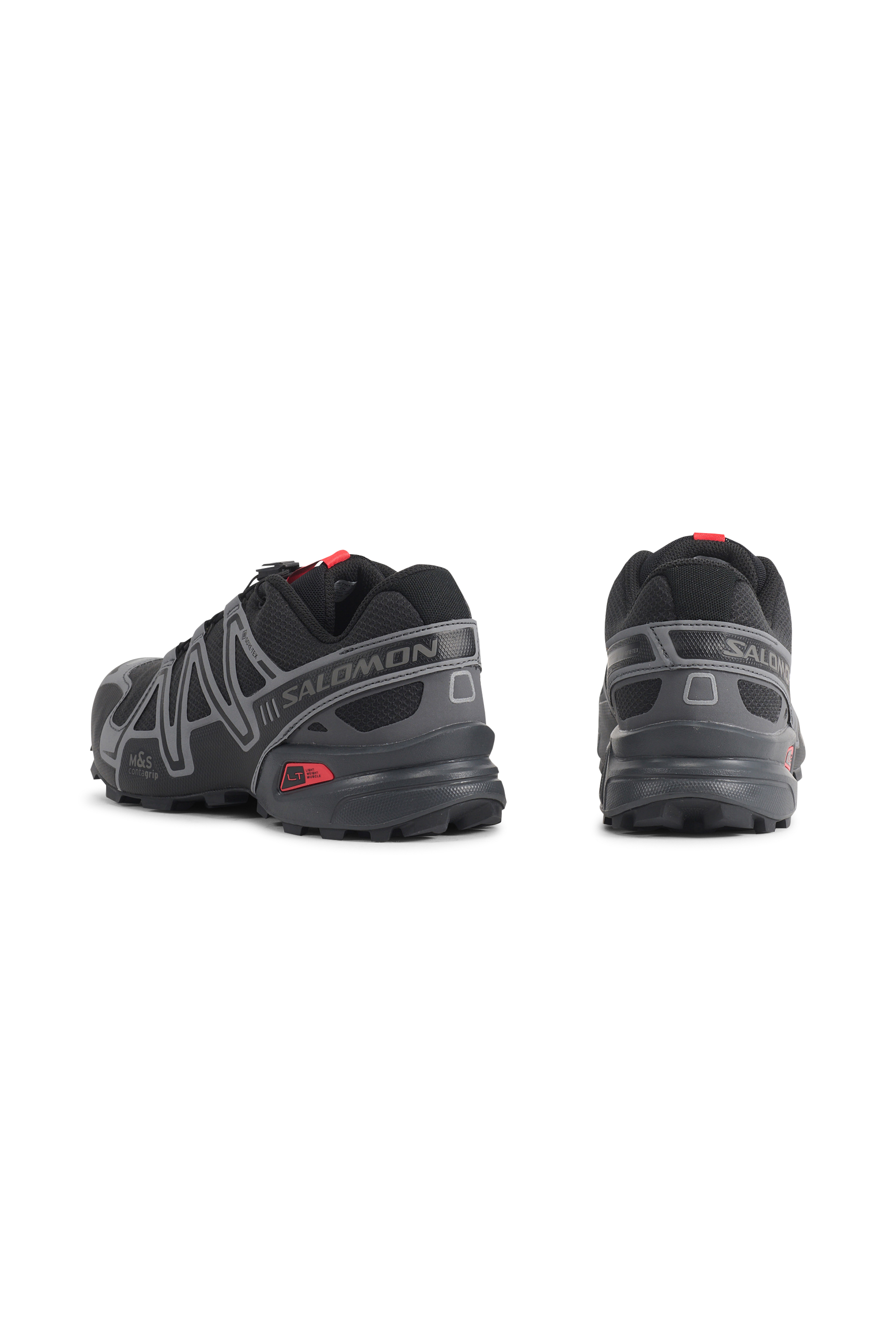 Men?s Storm 96 LO fabric and leather sneakers | Black SALOMON Men