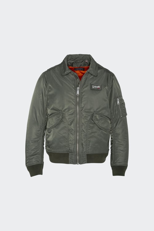 SCHOTT Blouson Kaki