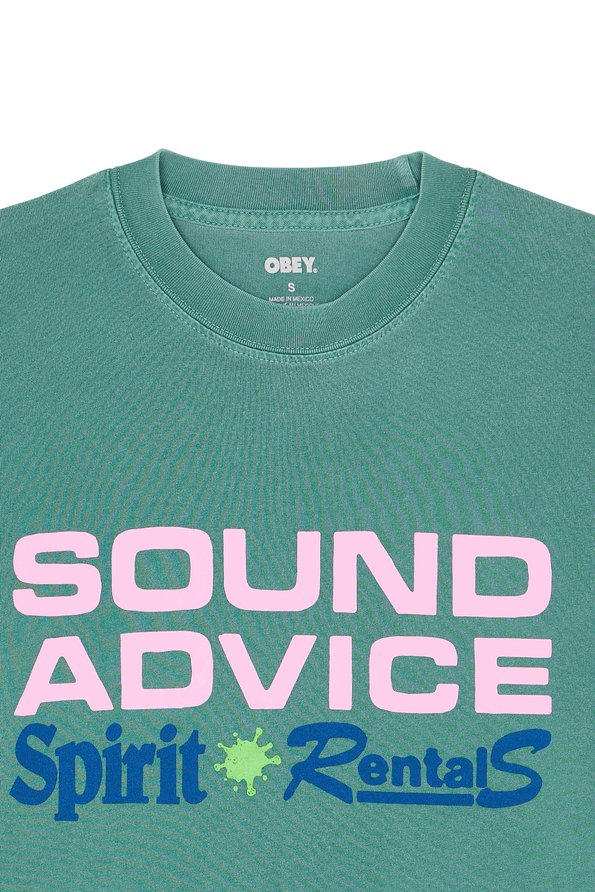 Regular-fit round-neck cotton T-shirt Green