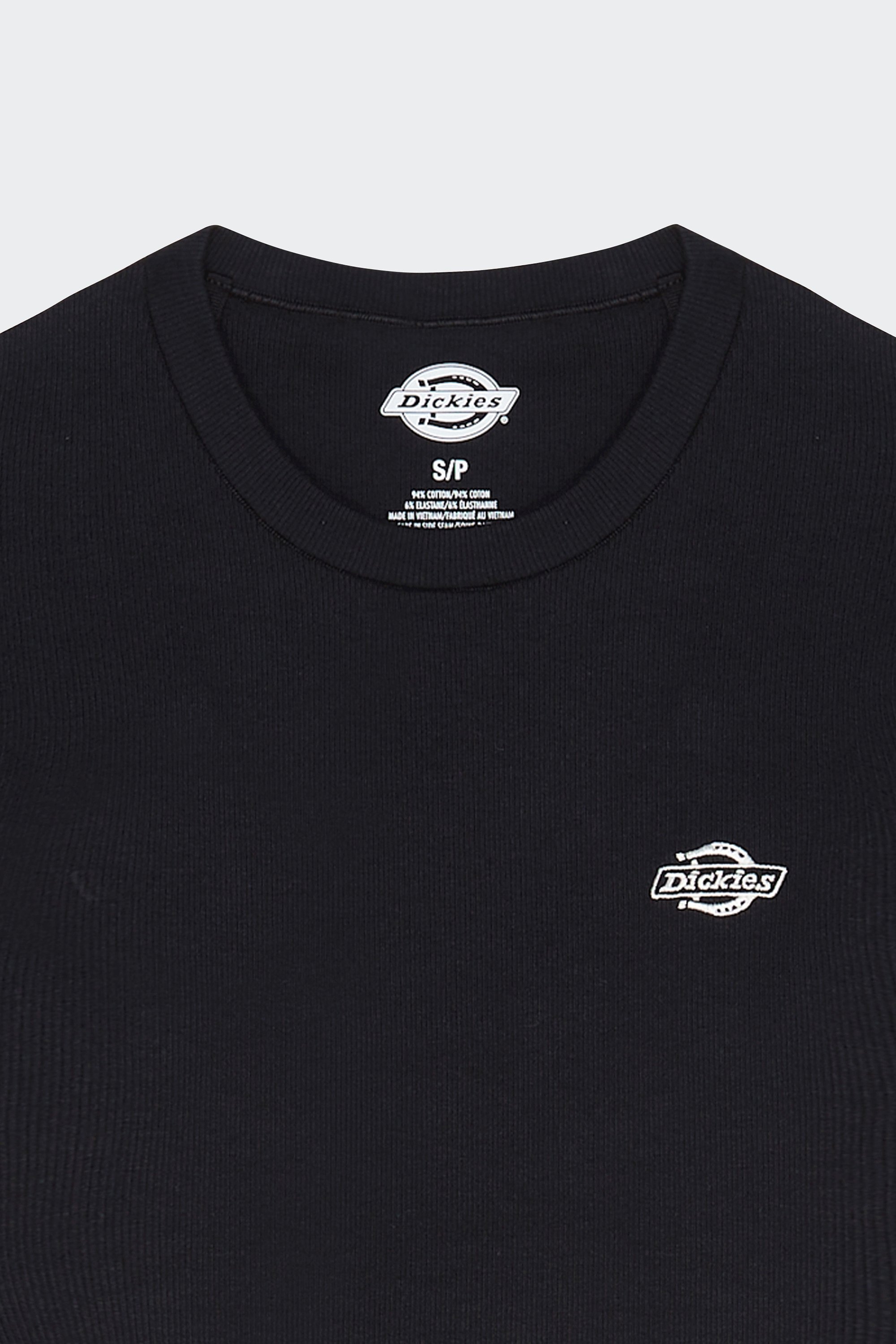 Regular-fit round-neck cotton T-shirt | Black by DICKIES Regular-fit round-neck cotton T-shirt Black