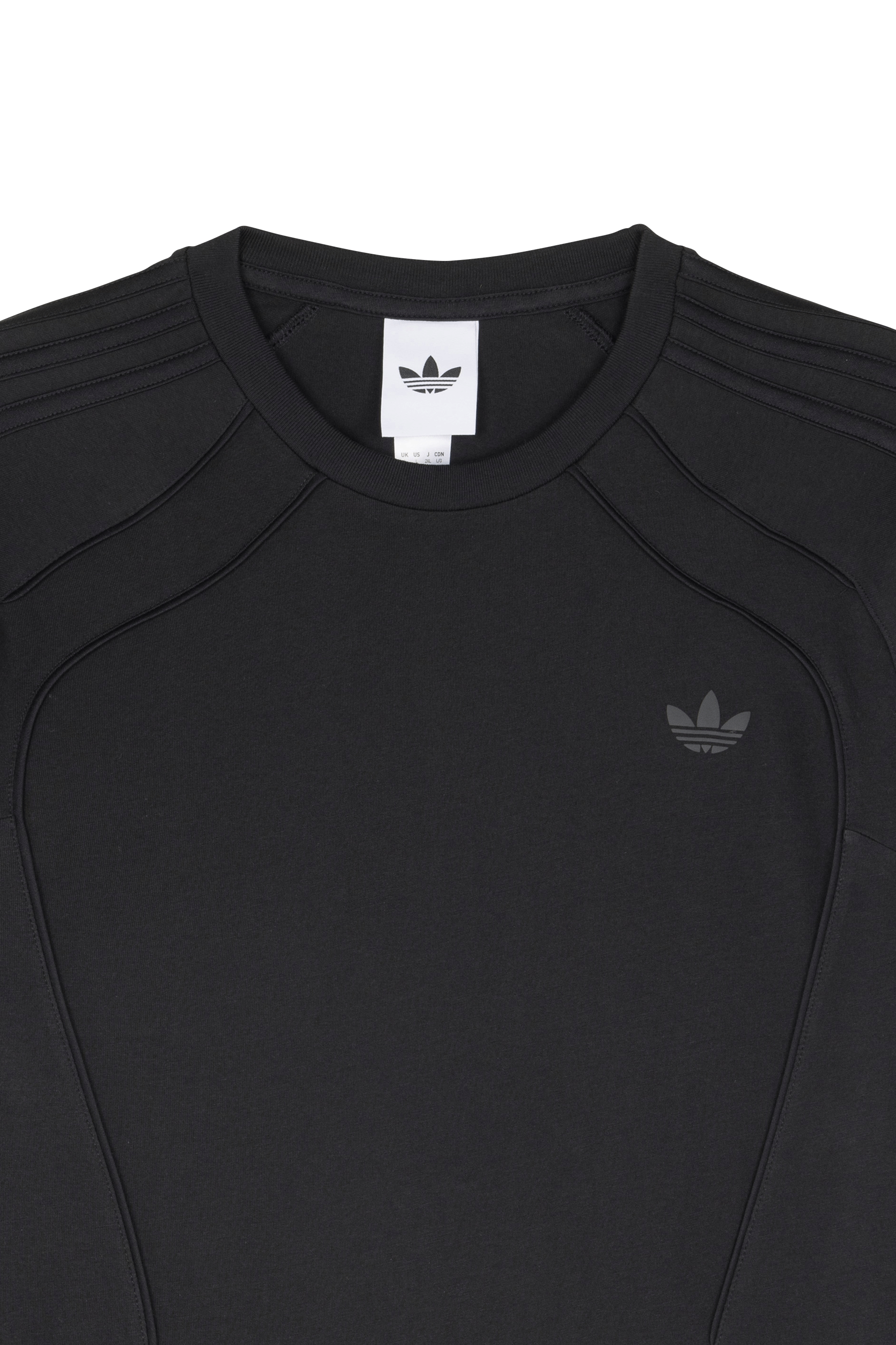 Regular-fit round-neck cotton T-shirt | Black ADIDAS Men