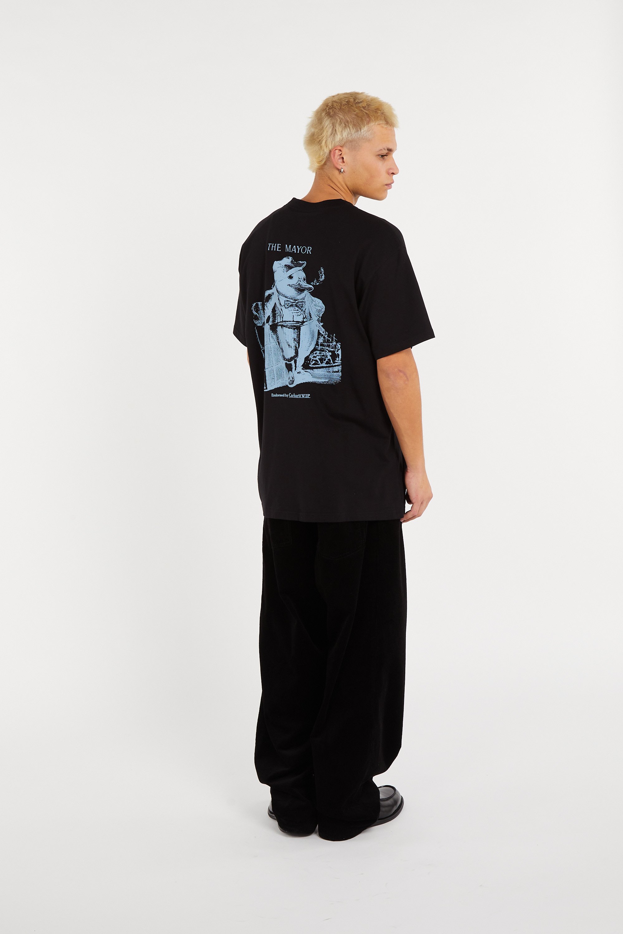 Regular-fit round-neck cotton T-shirt | Black CARHARTT WIP Men