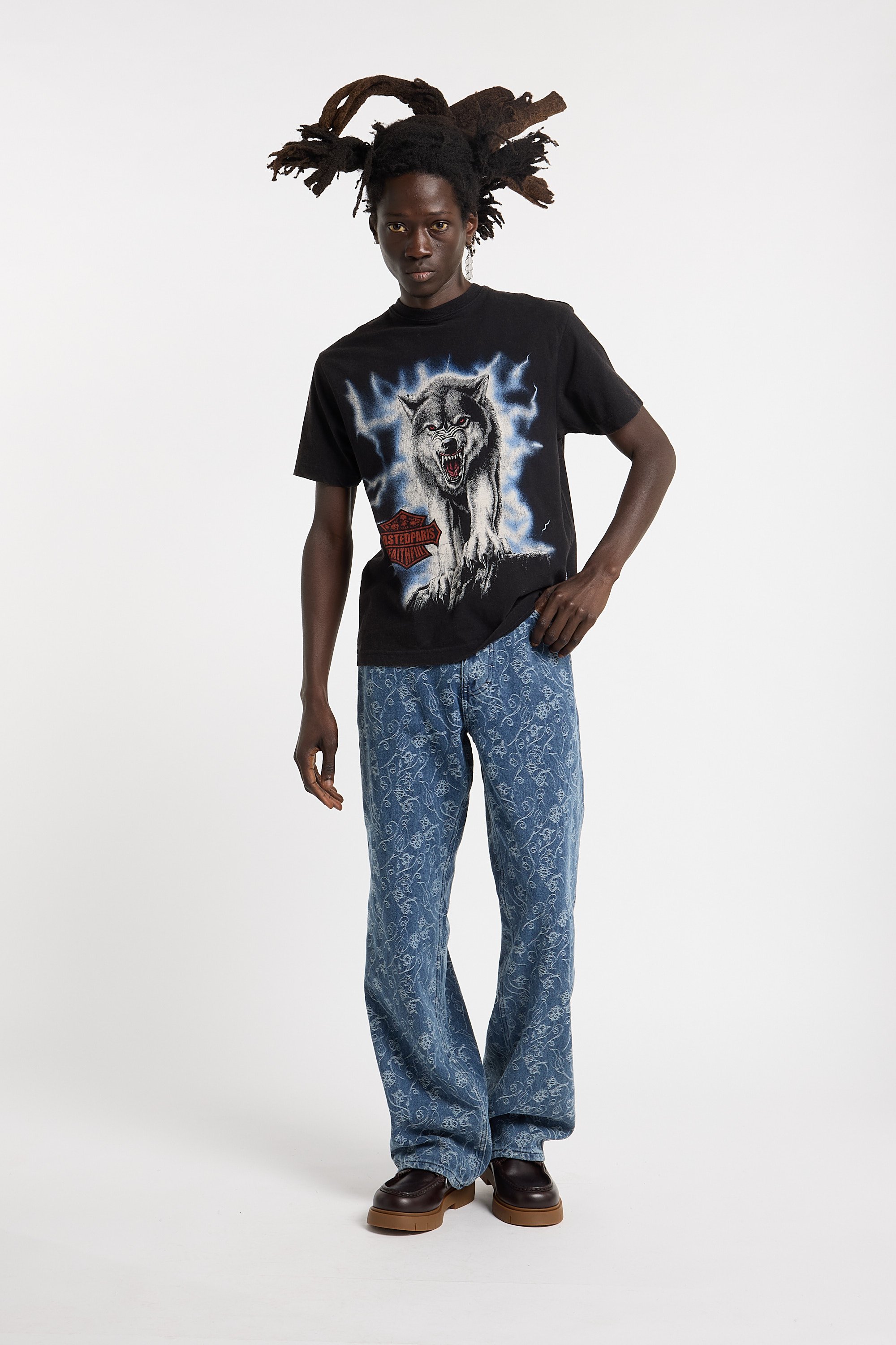 T-shirt WASTED Noir