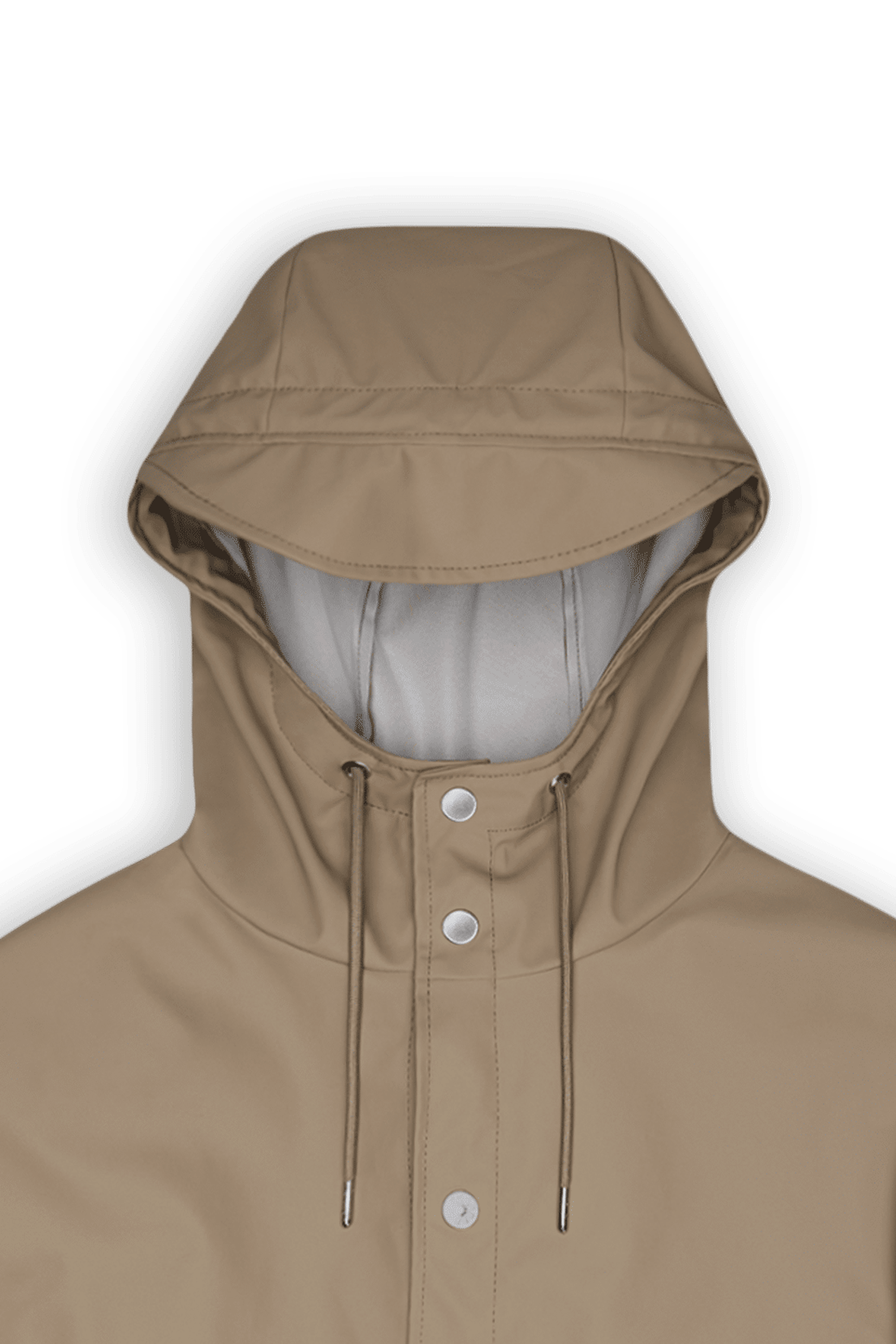Coupe-vent imperméable à capuche Beige