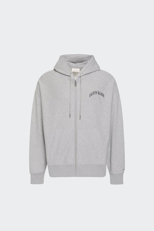 Hoodie zippé - Taille XL Gris