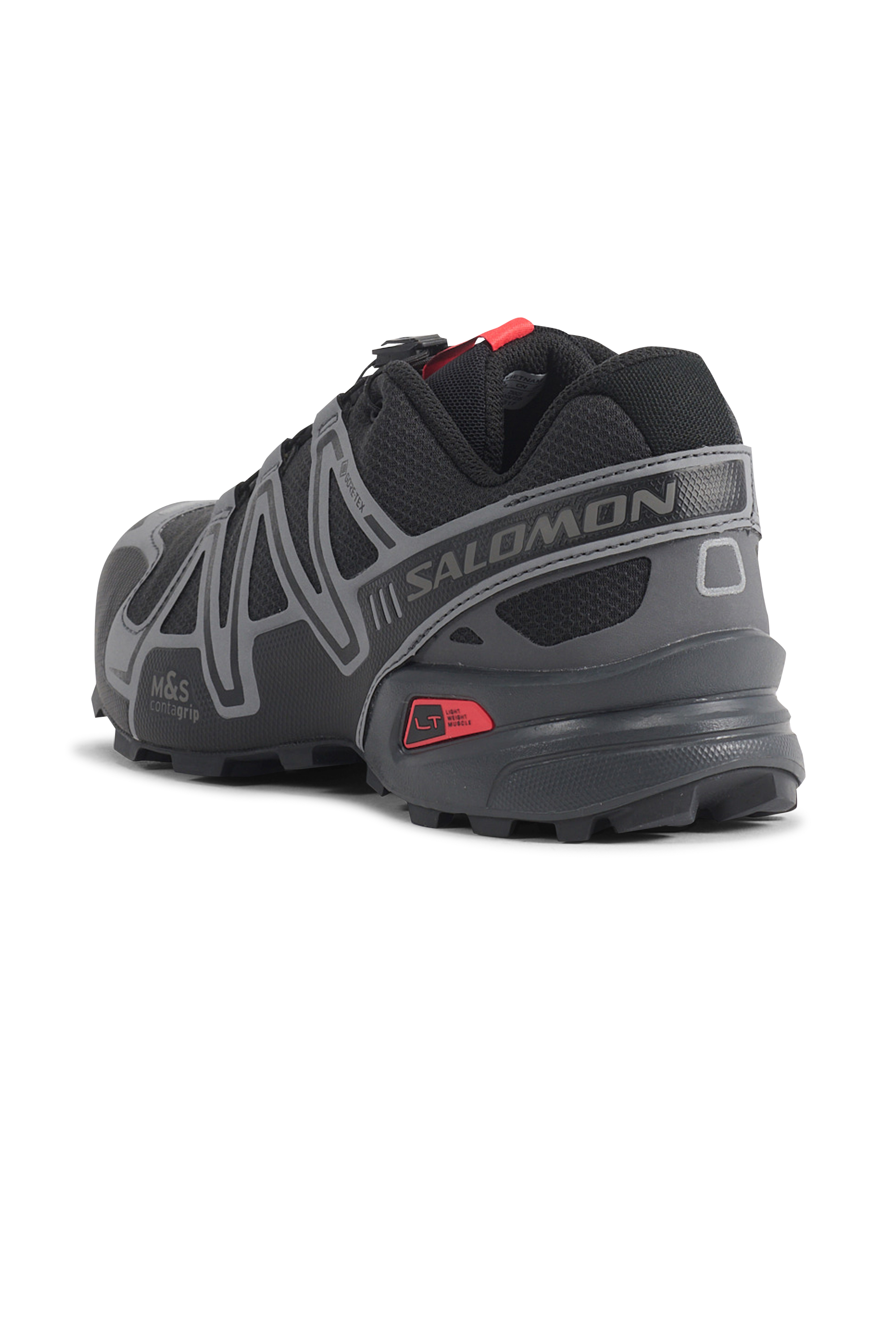 Men?s Storm 96 LO fabric and leather sneakers | Black SALOMON Men