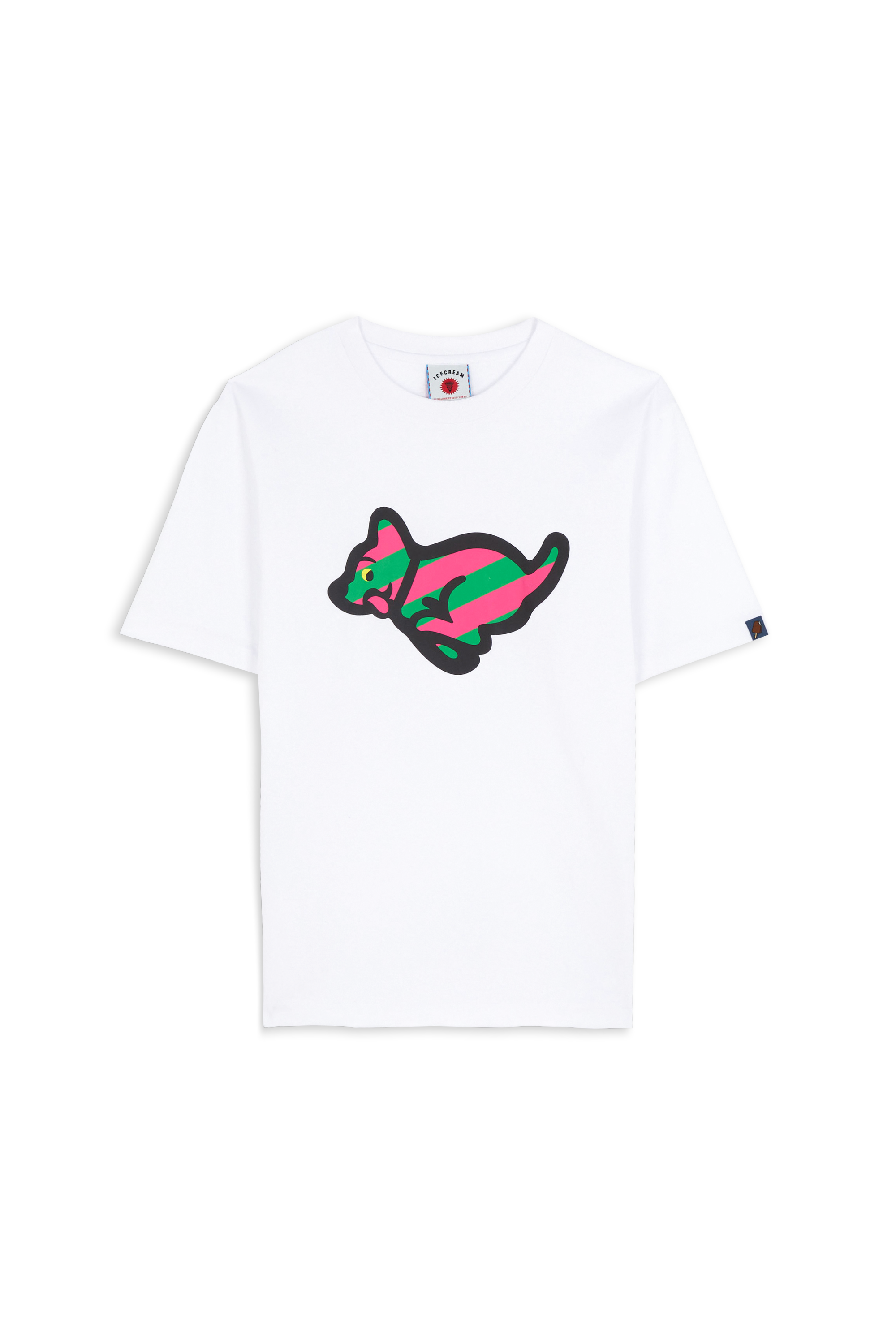 Regular-fit round-neck cotton T-shirt ICE CREAM