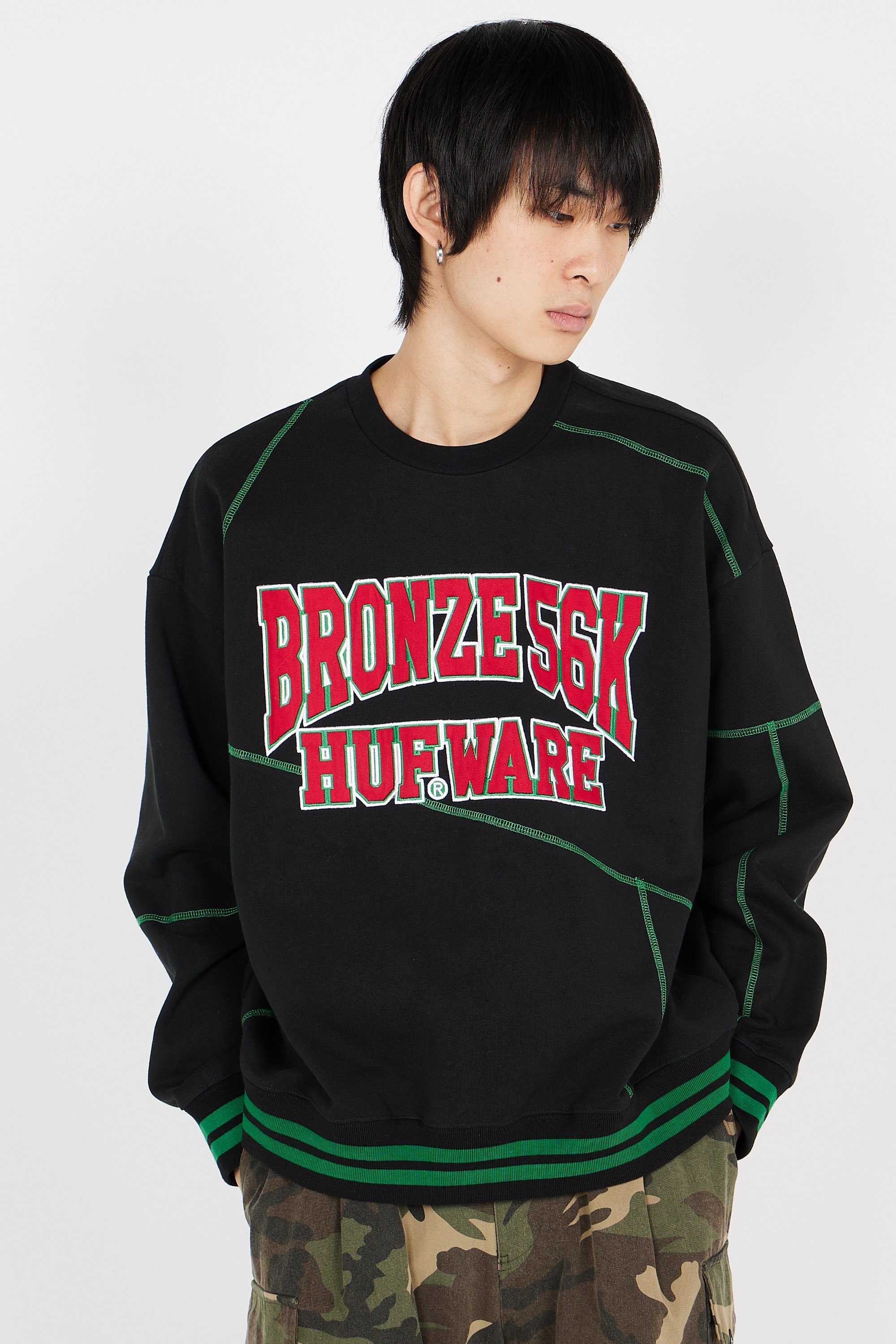 sweatshirt | Black by HUF sweatshirt Black