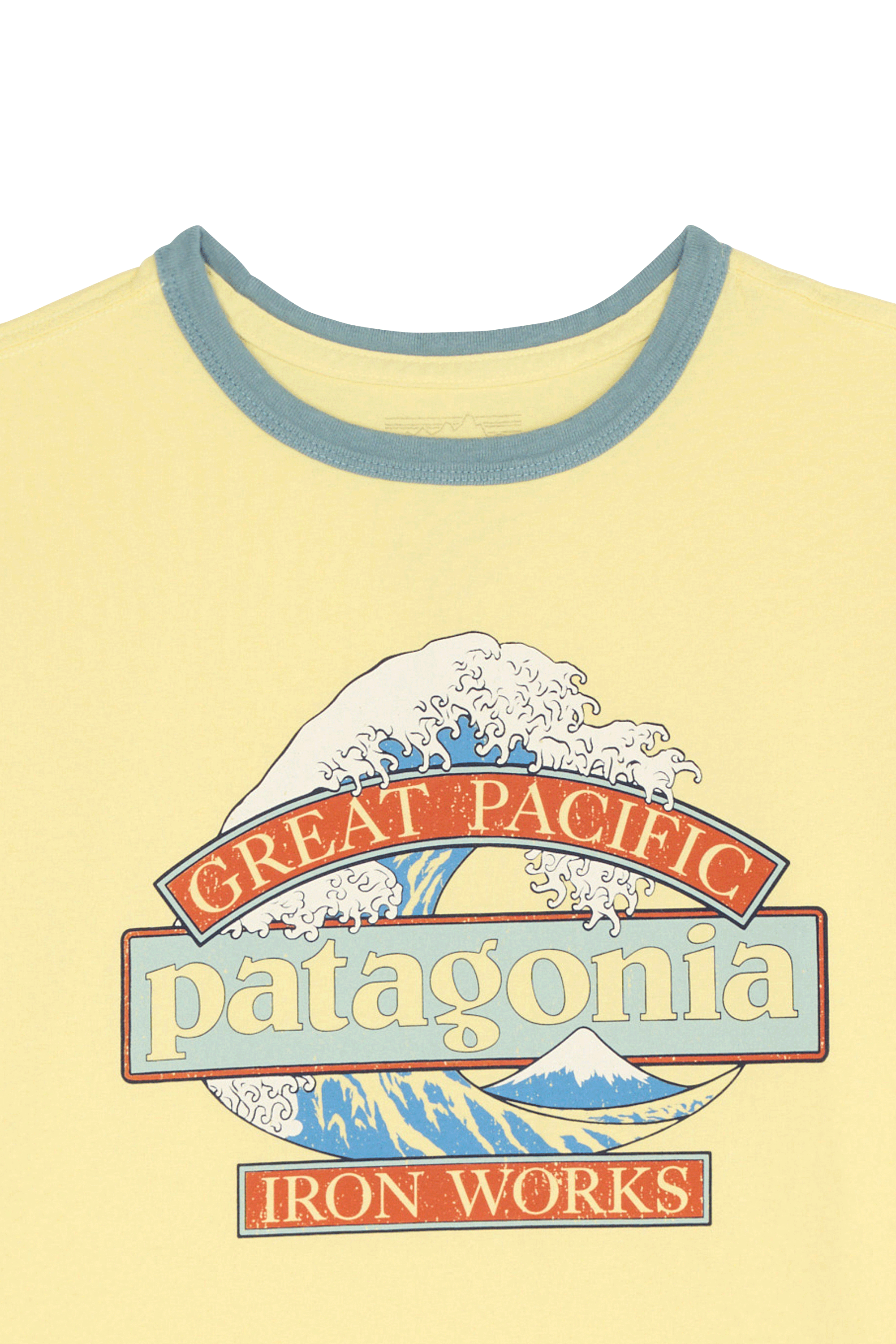 Regular-fit round-neck cotton T-shirt Yellow