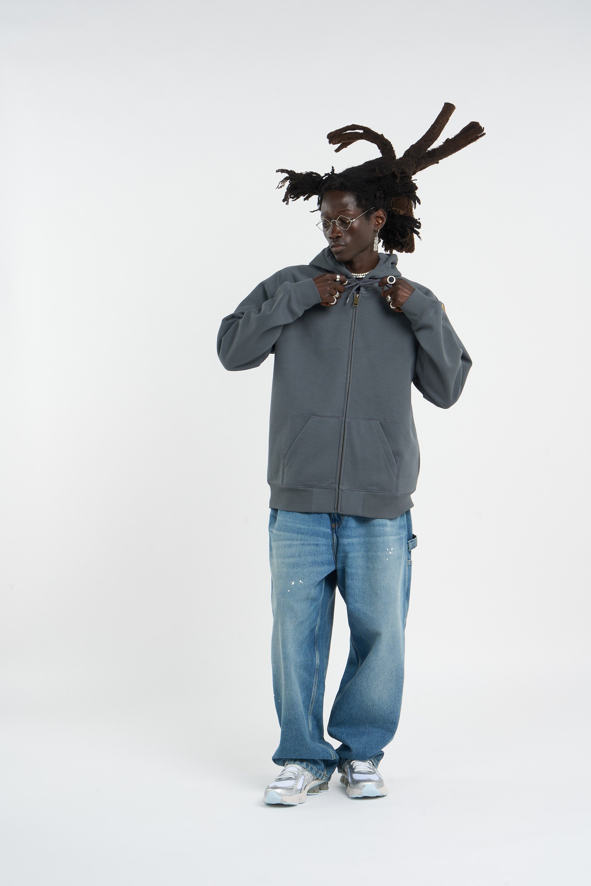 zip-up hoodie | Grey CARHARTT WIP Men