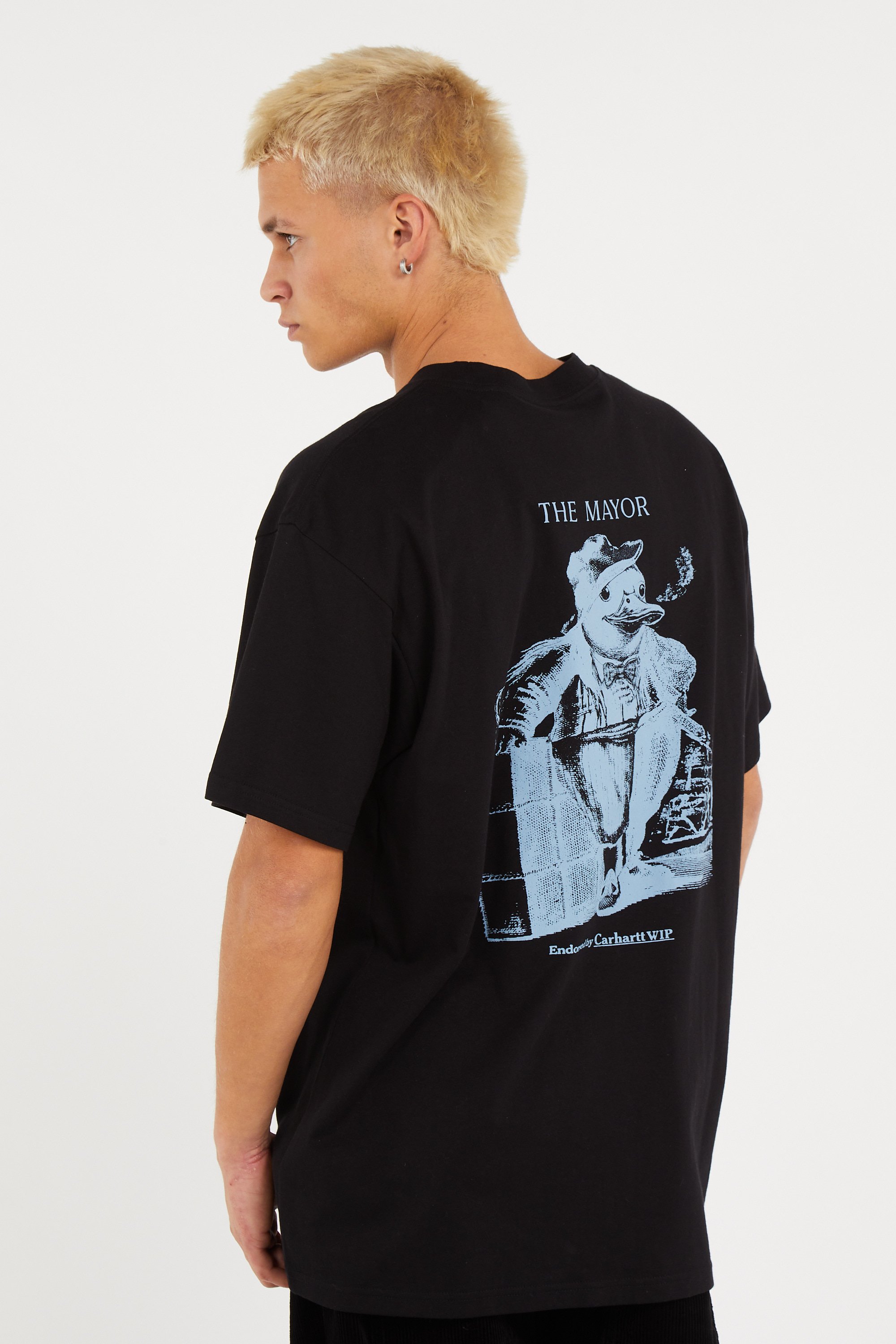 Regular-fit round-neck cotton T-shirt | Black CARHARTT WIP Men