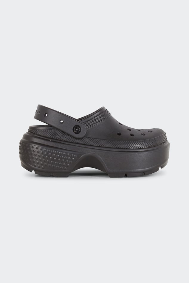 Flat Furry Sheepskin Sandals Stomp Clog Black Crocs Man Citadium
