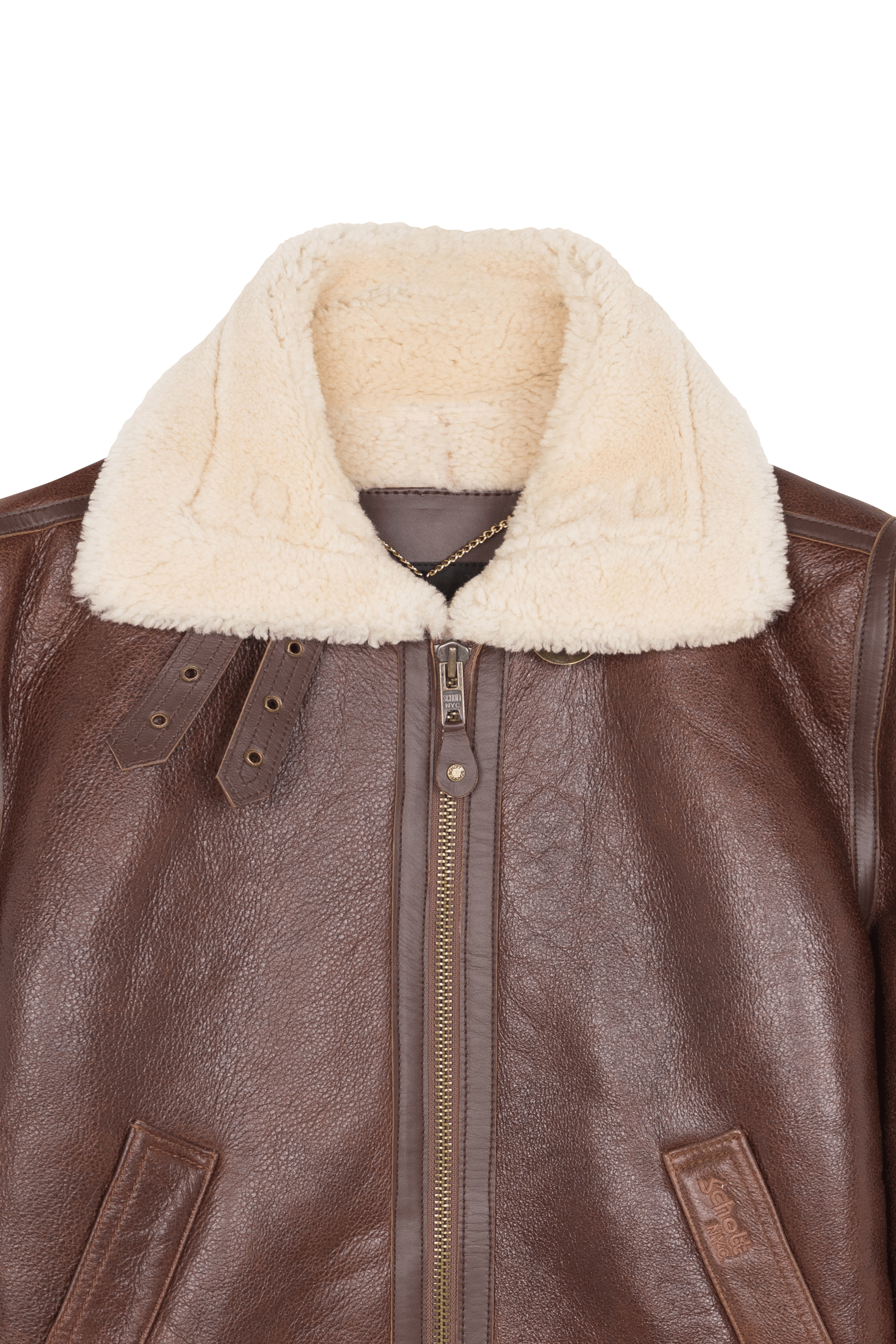 Bombardier en cuir | Marron SCHOTT Homme