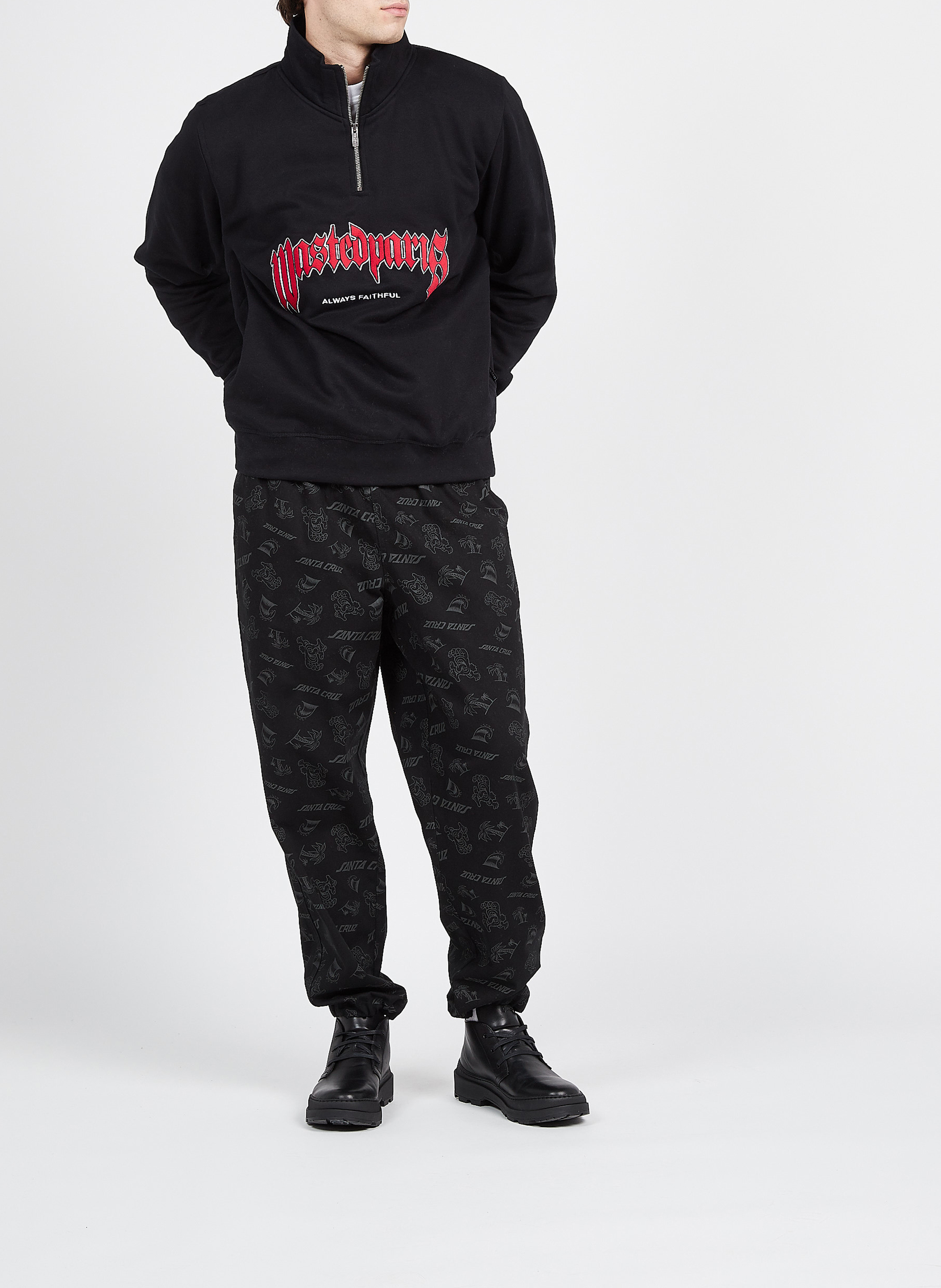 Sweatshirt | Black WASTED Men
