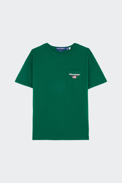 Polo beis de manga larga con detalle de cinta de Topman T-shirt Vert