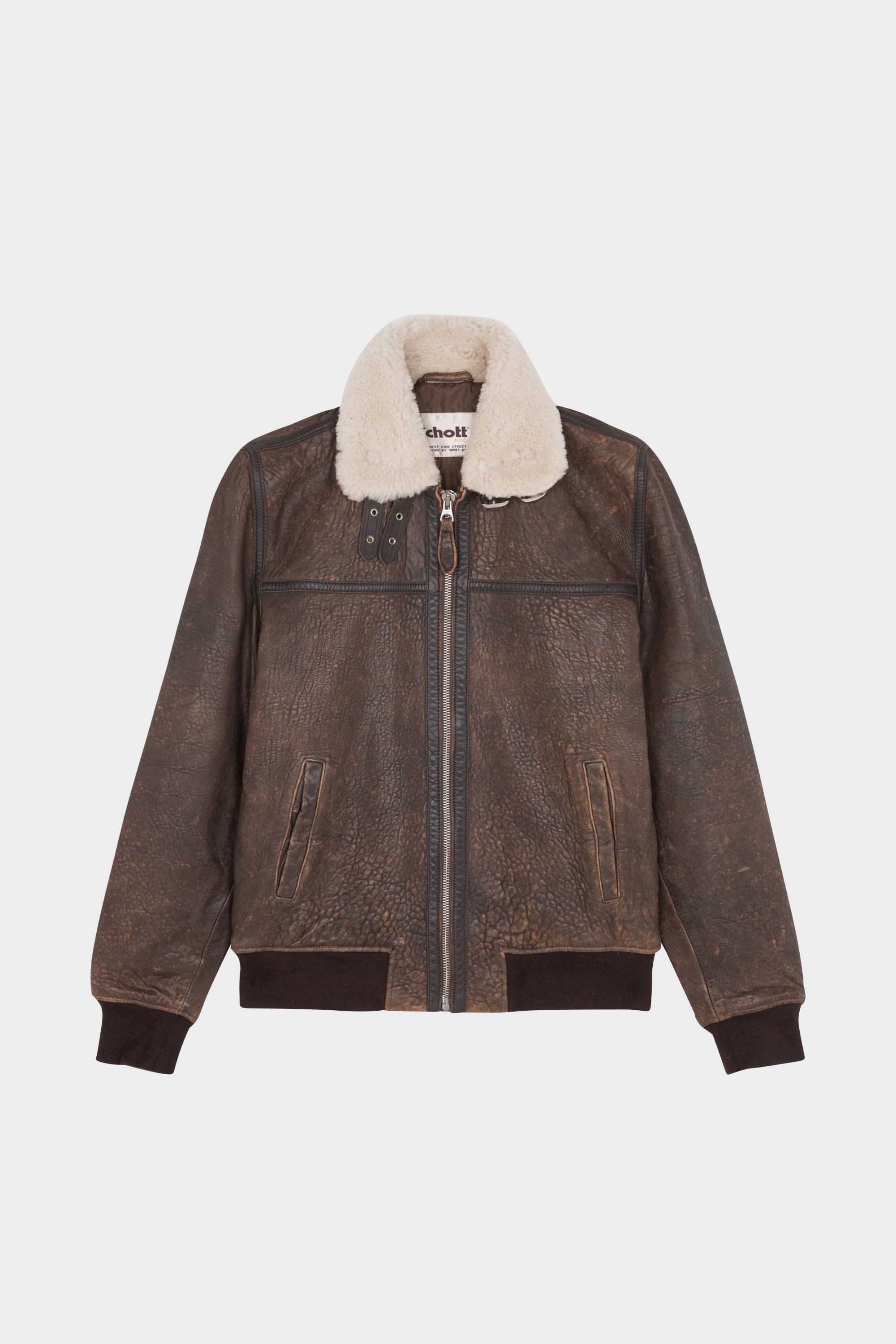 Jacket | Brown by SCHOTT Jacket Brown