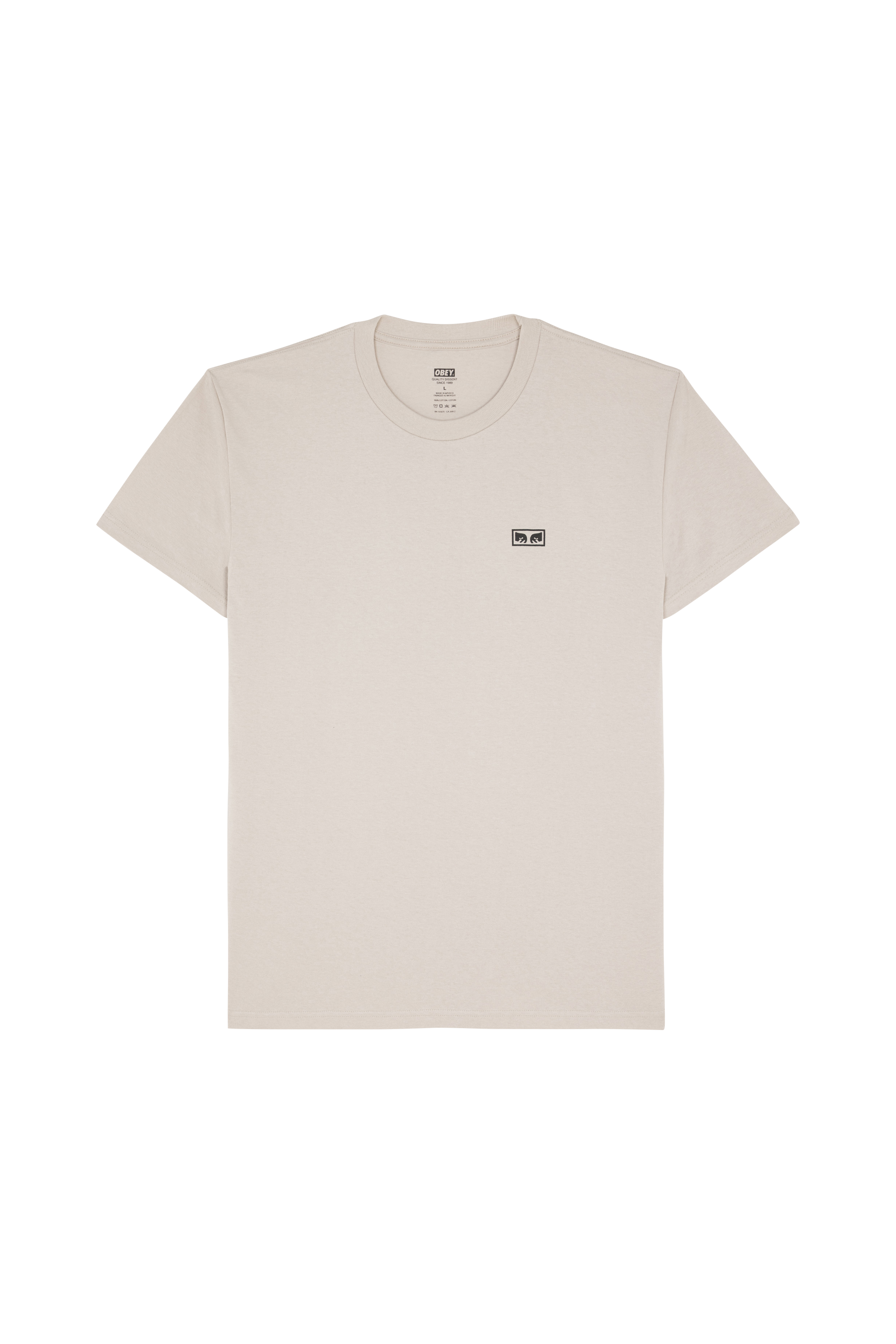 Regular-fit round-neck cotton T-shirt Grey