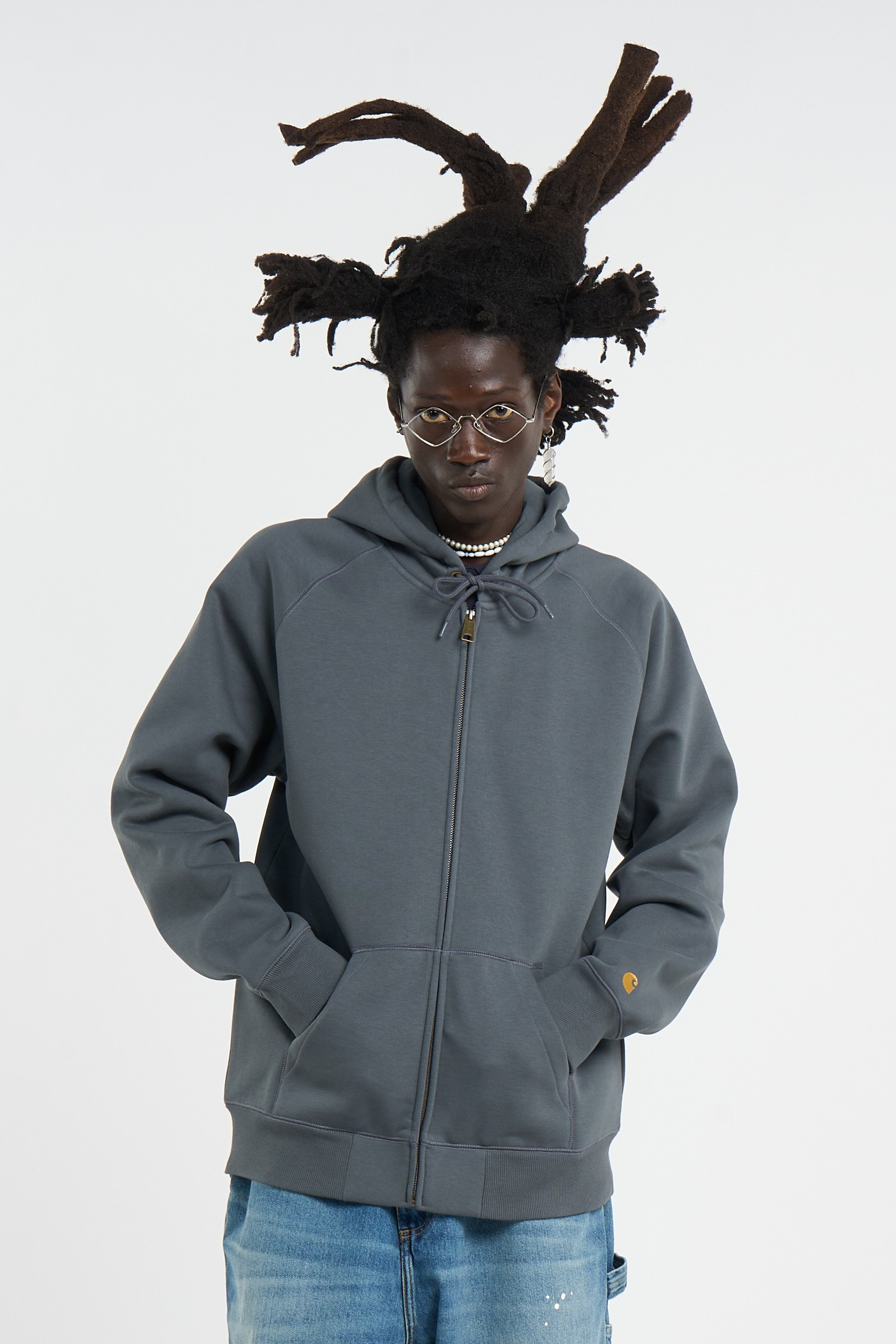 zip-up hoodie | Grey CARHARTT WIP Men