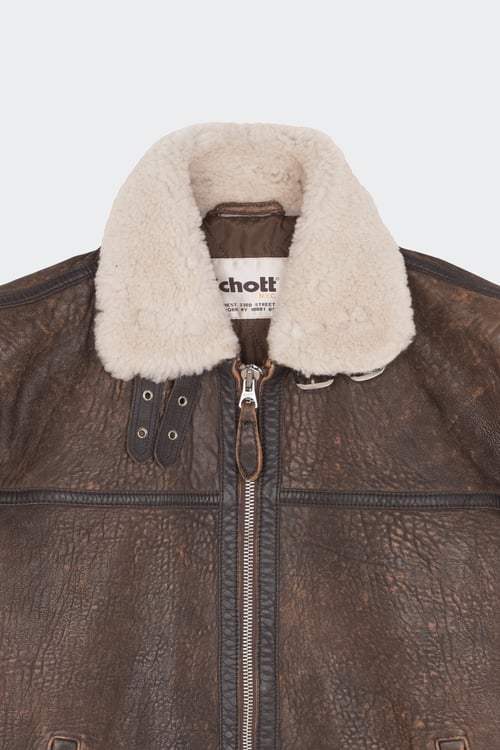 SCHOTT Jacket Brown