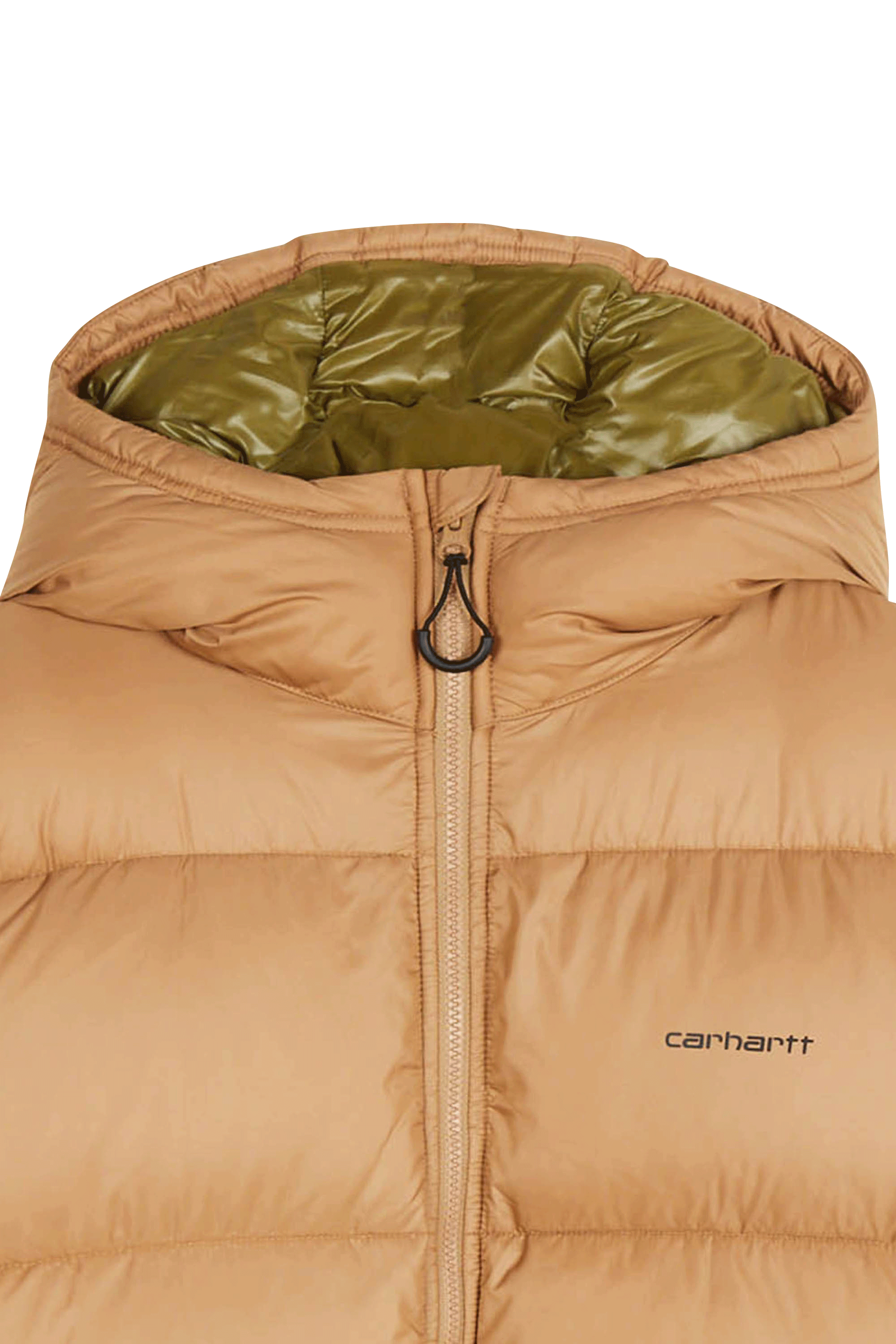 Lightweight quilted padded jacket with high neck Beige