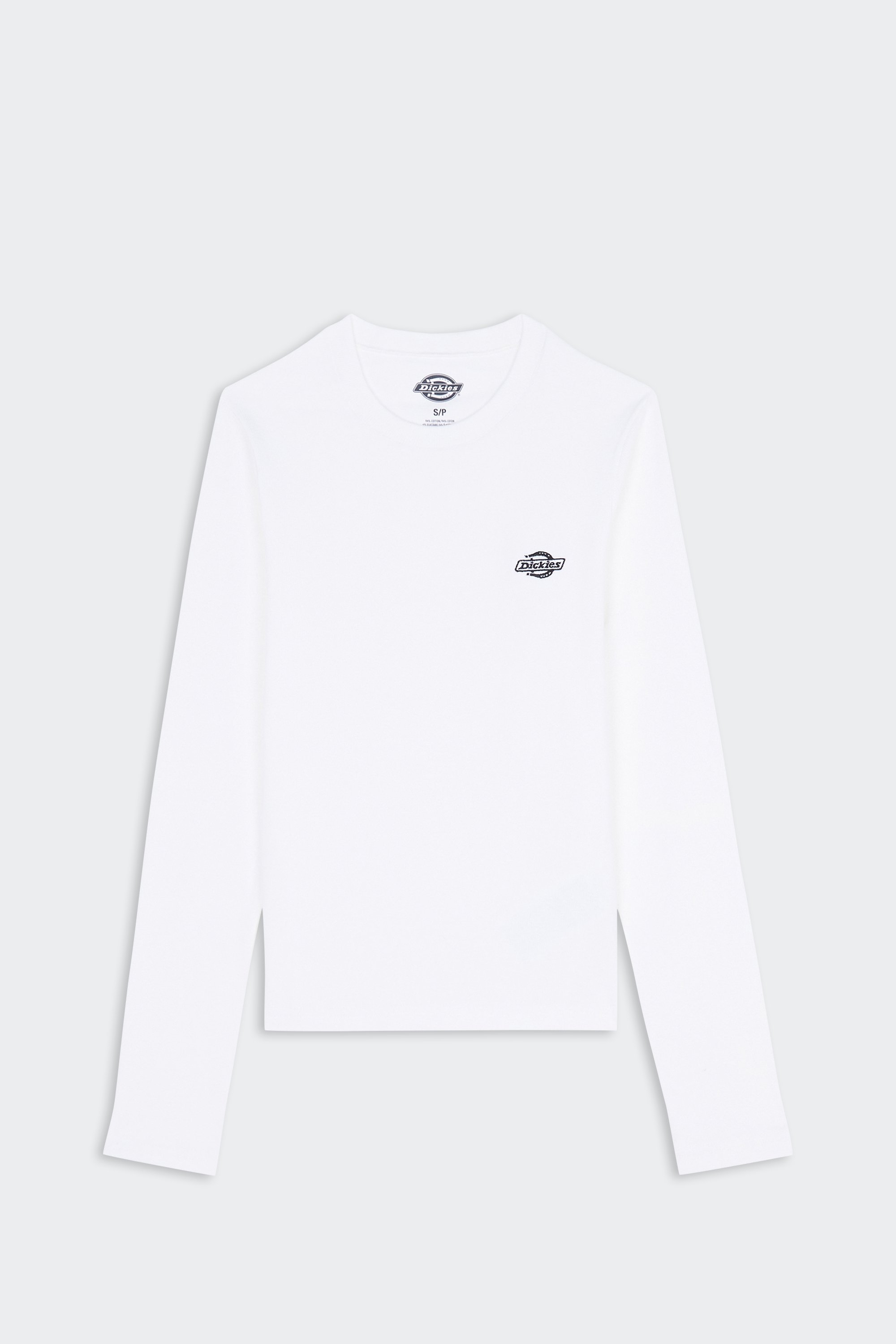 Regular-fit round-neck cotton T-shirt | White by DICKIES Regular-fit round-neck cotton T-shirt White