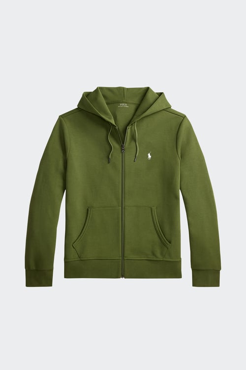 Polo - Hoodie zippé - Taille M Kaki