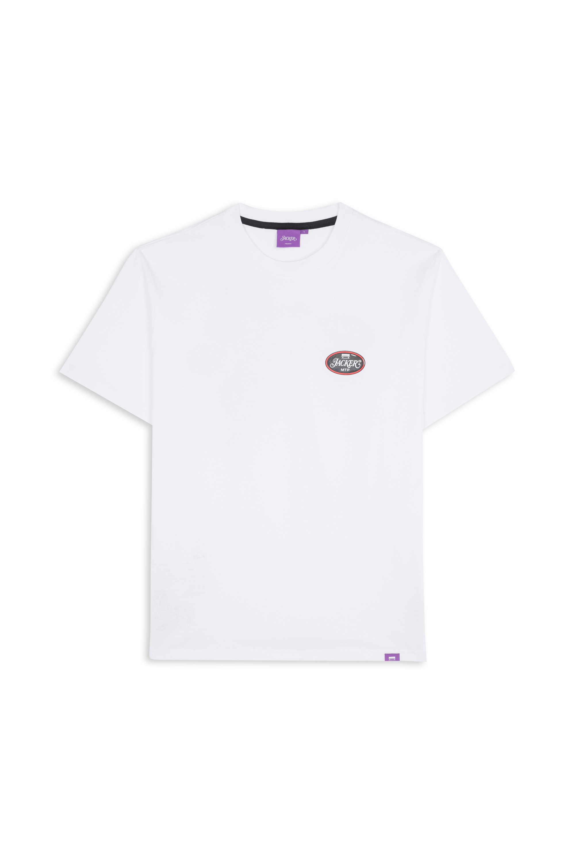 Regular-fit round-neck cotton T-shirt White