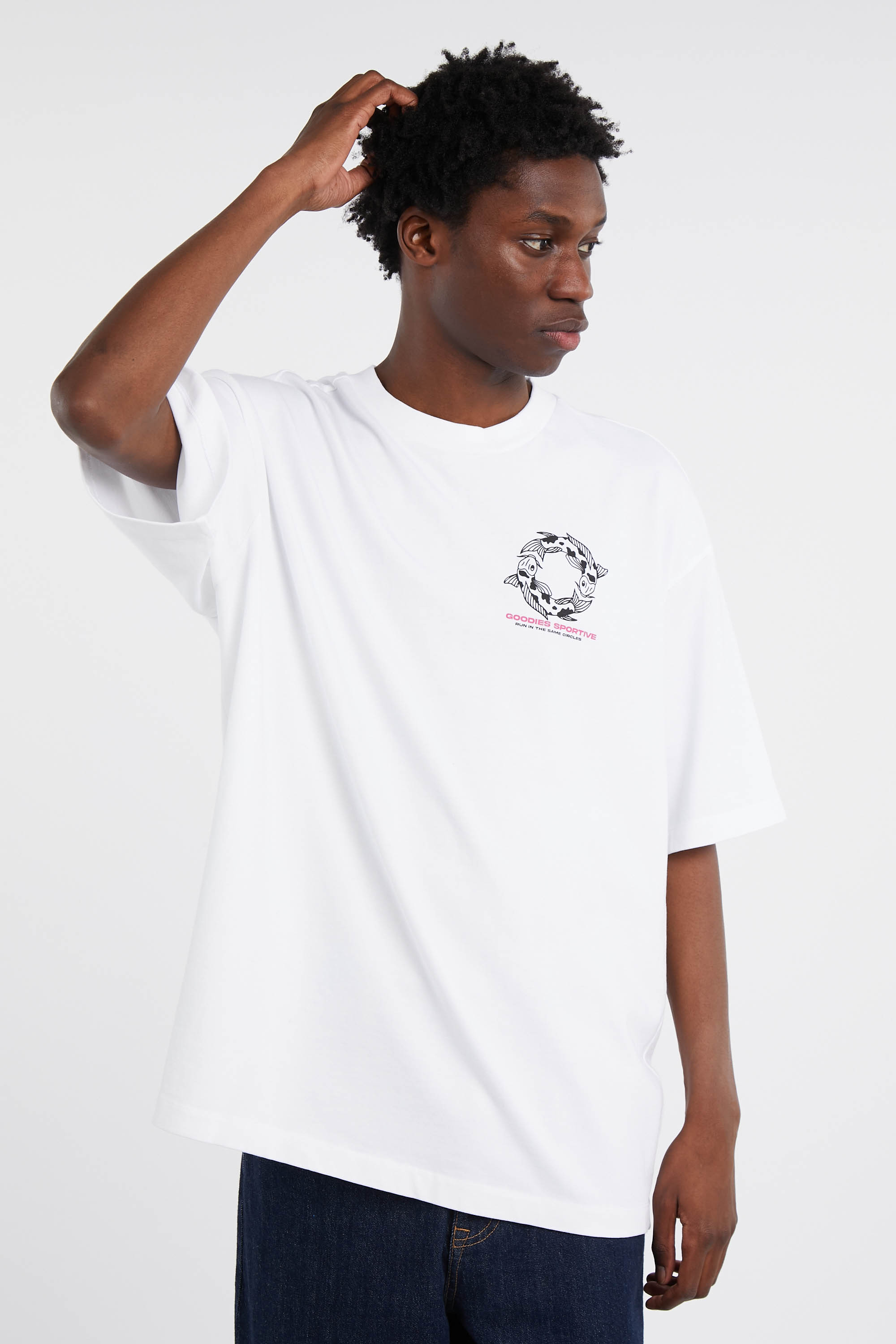 Regular-fit round-neck cotton T-shirt White