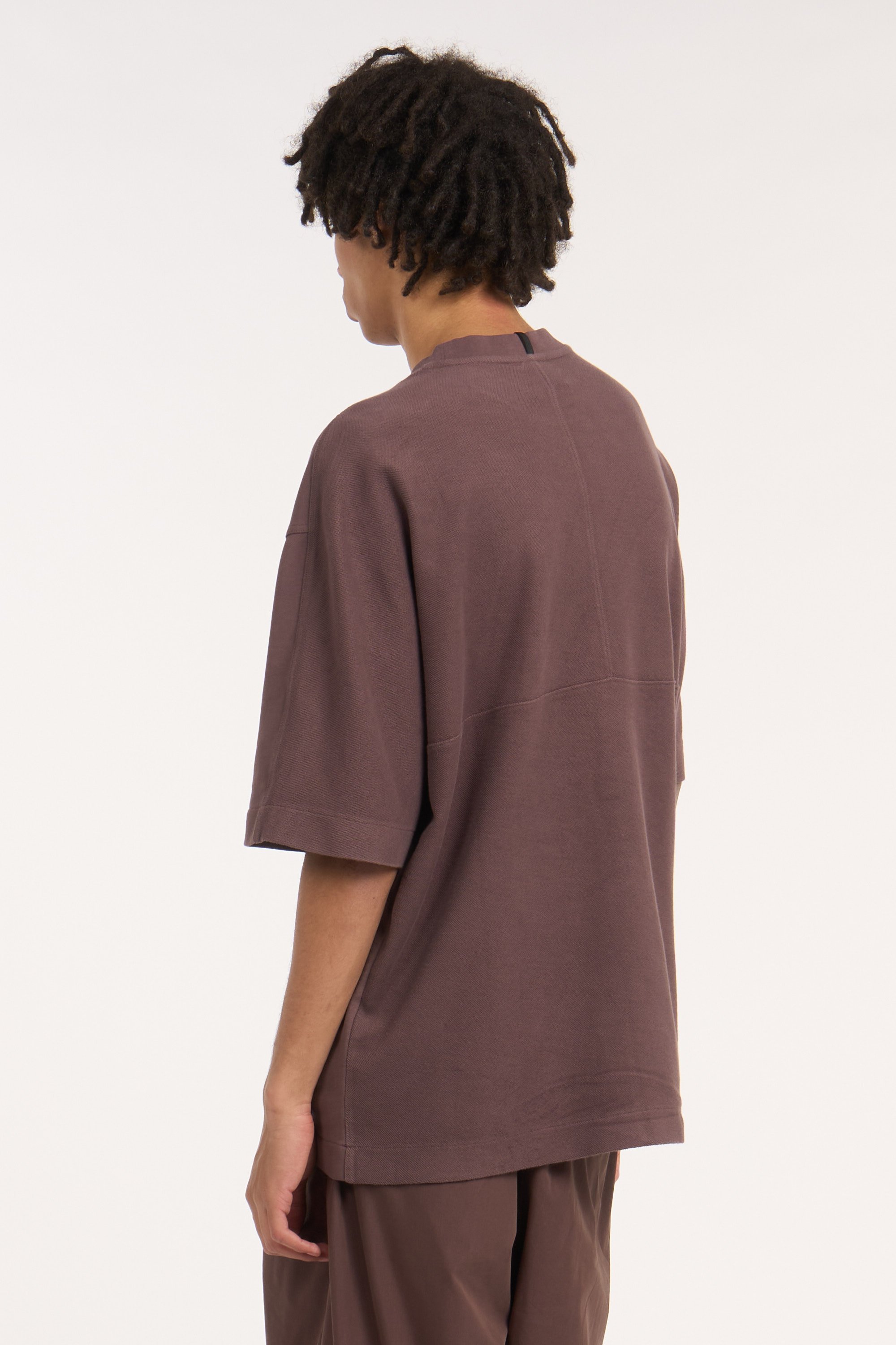Regular-fit round-neck cotton T-shirt | Brown OAKLEY Men