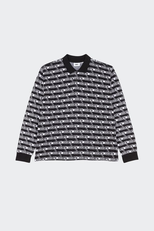 OBEY Polo Noir