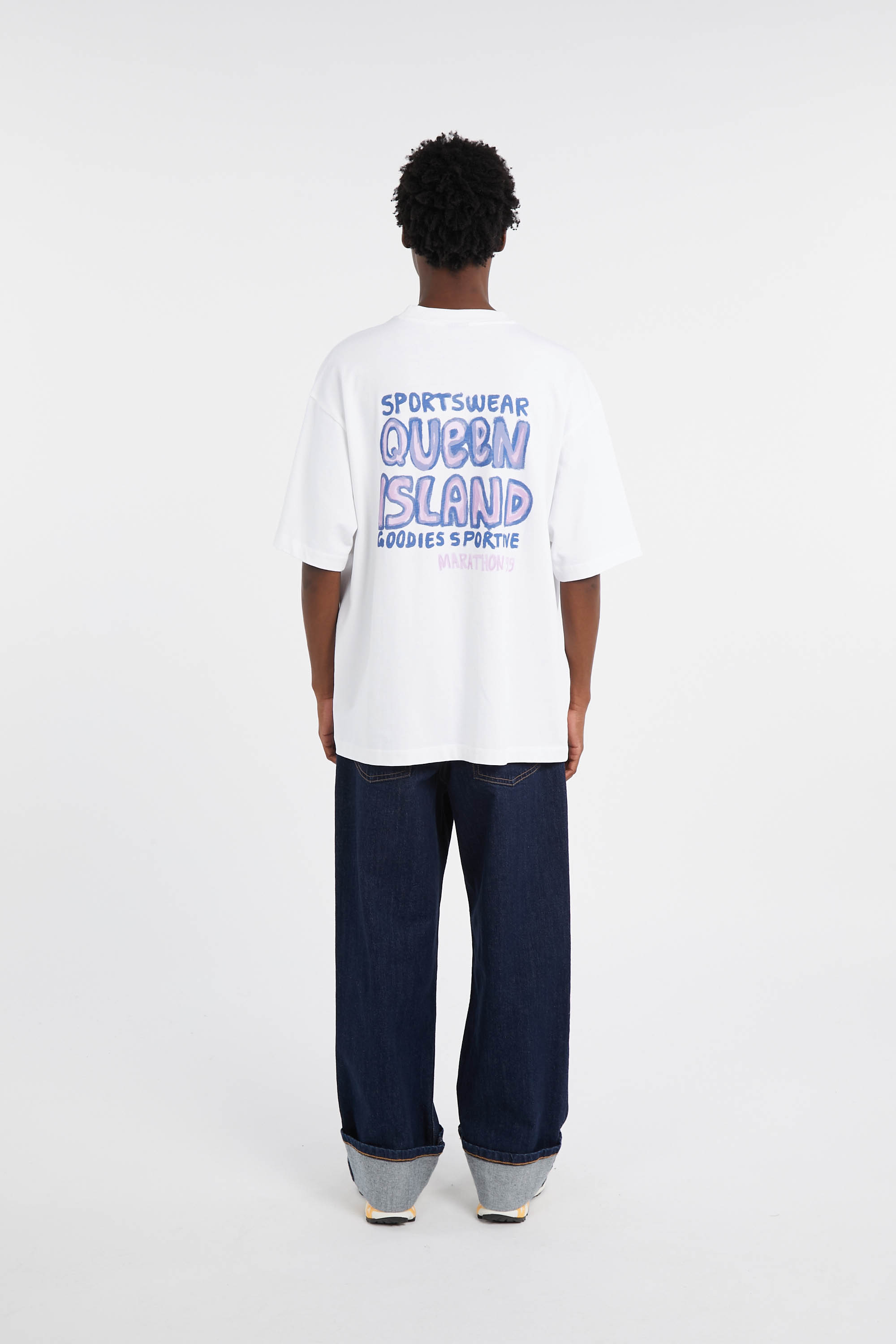 Regular-fit round-neck cotton T-shirt White