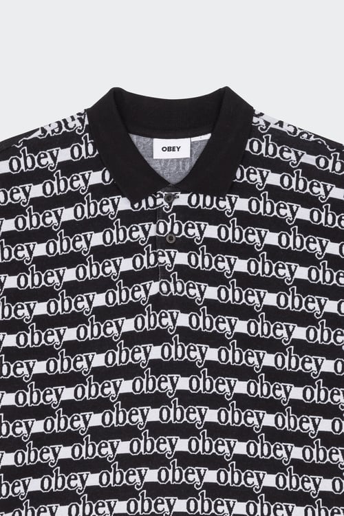 OBEY Polo Noir
