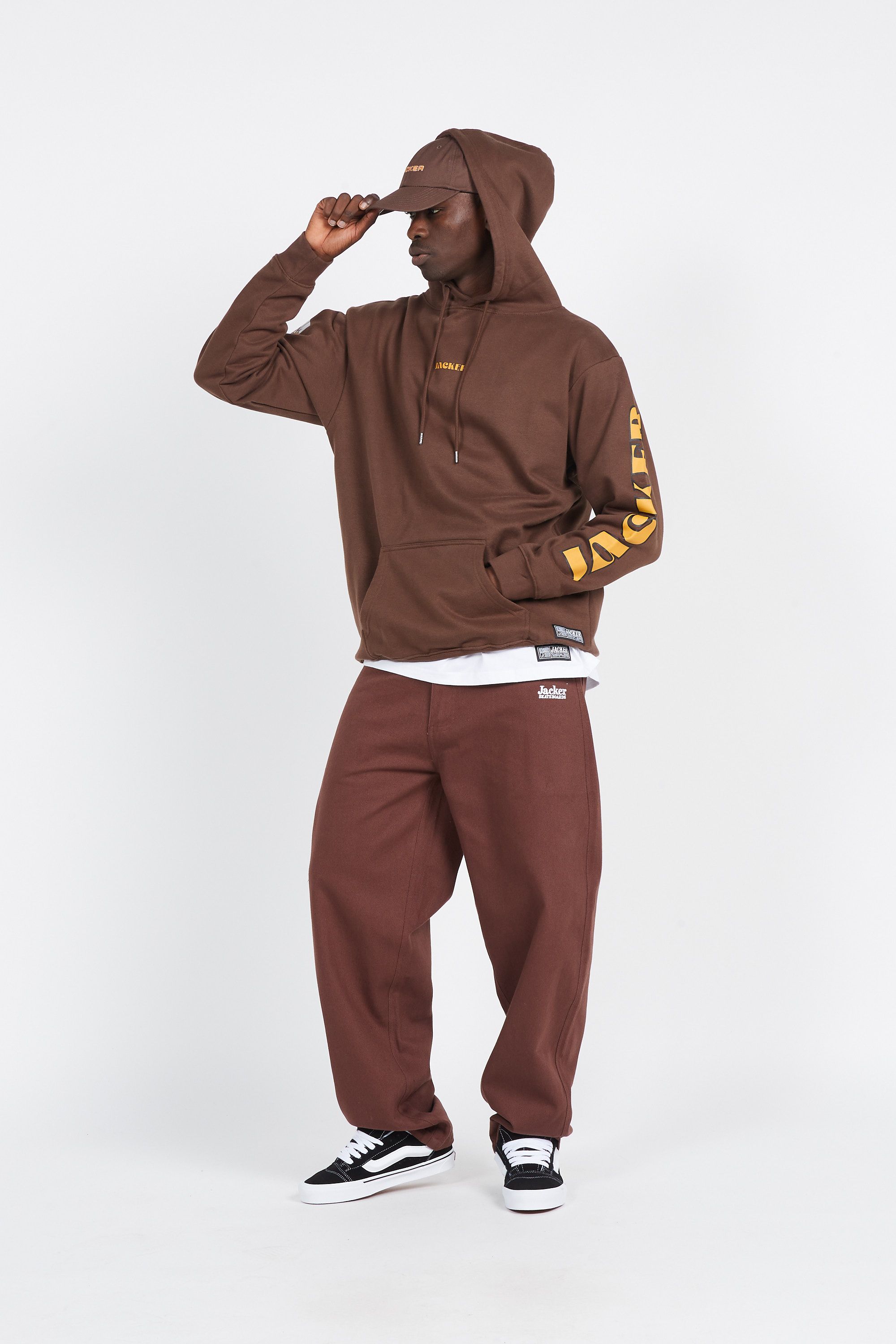 Hoodie marron sale