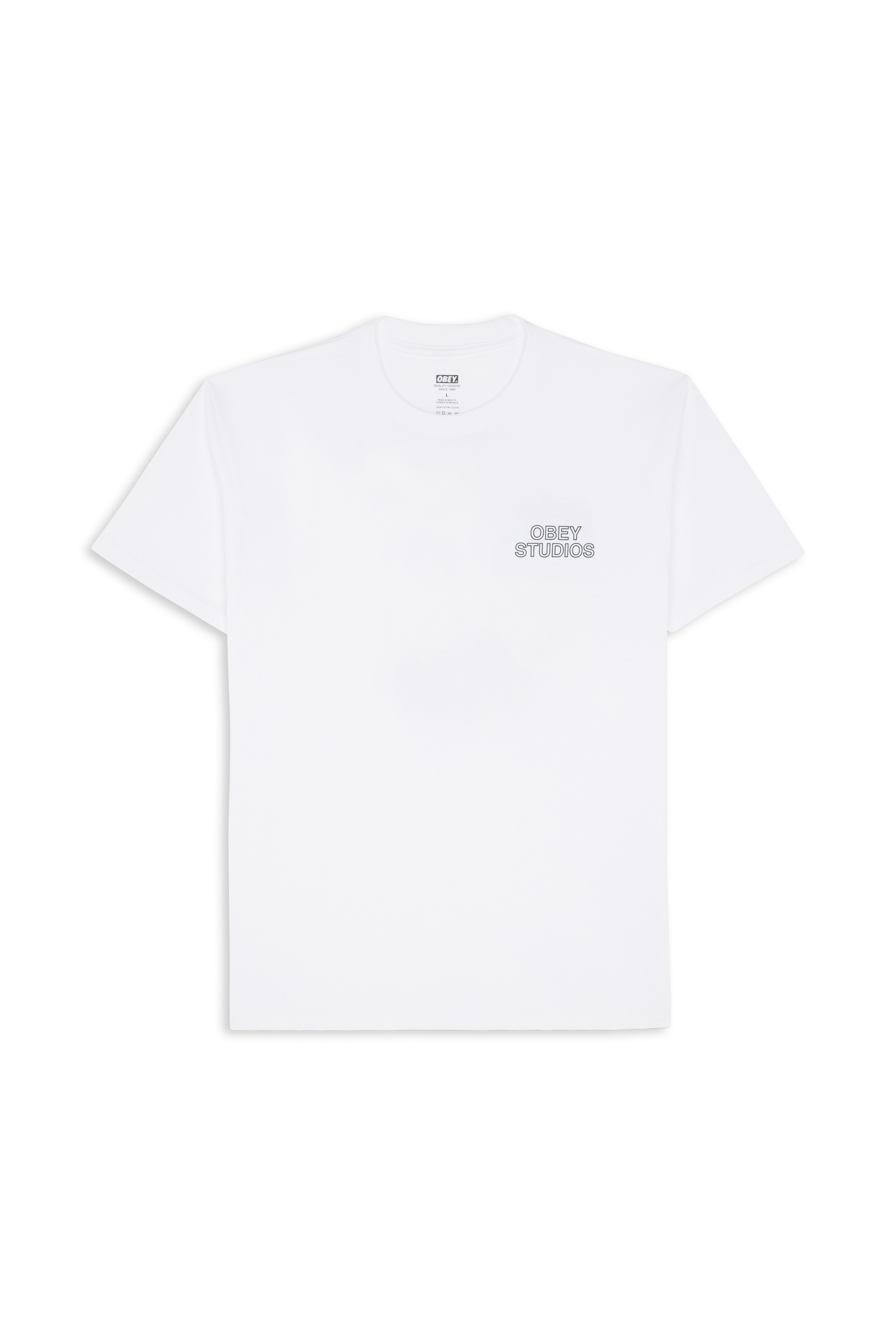 Regular-fit round-neck cotton T-shirt White