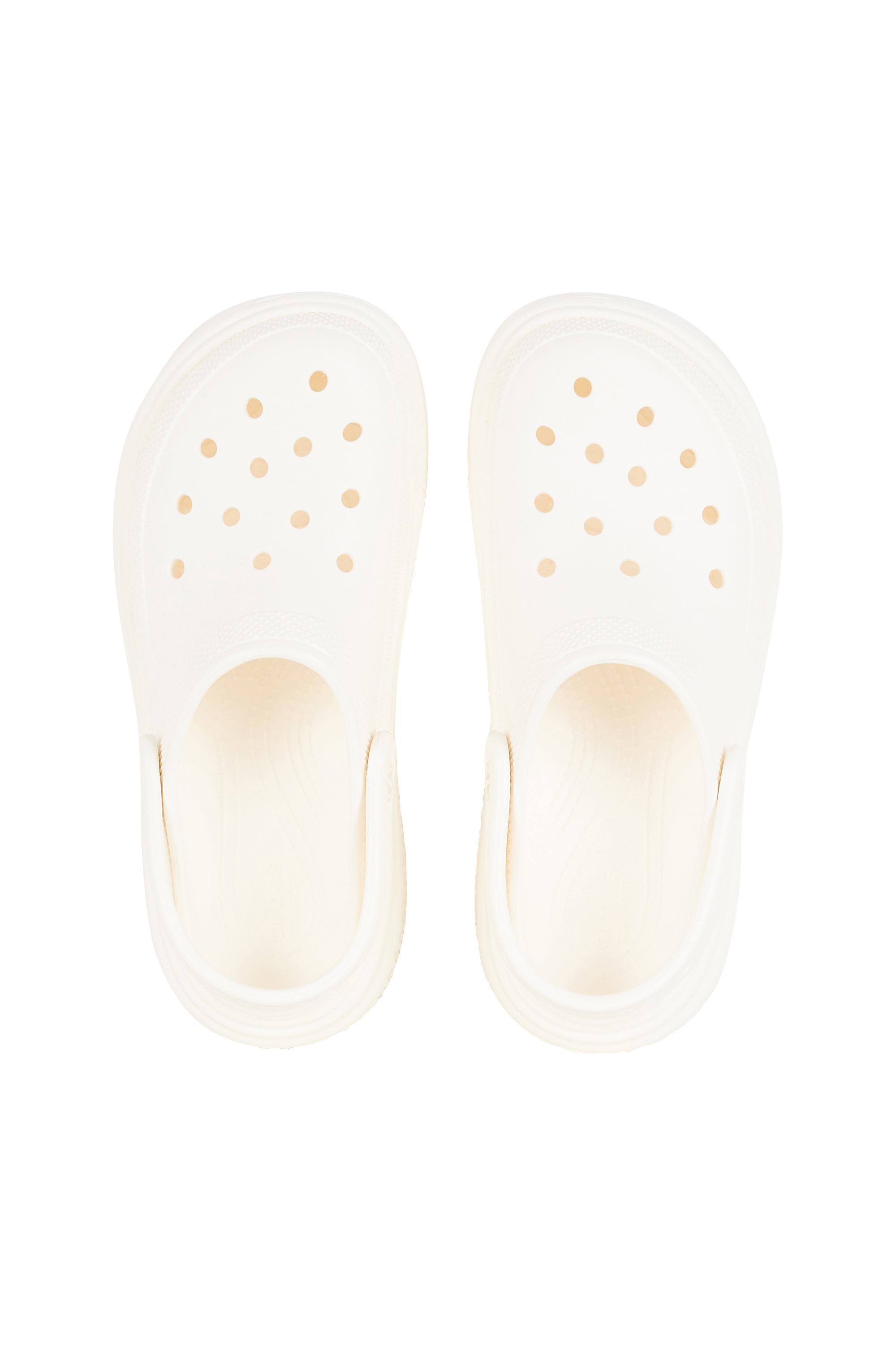 Flat furry sheepskin sandals White