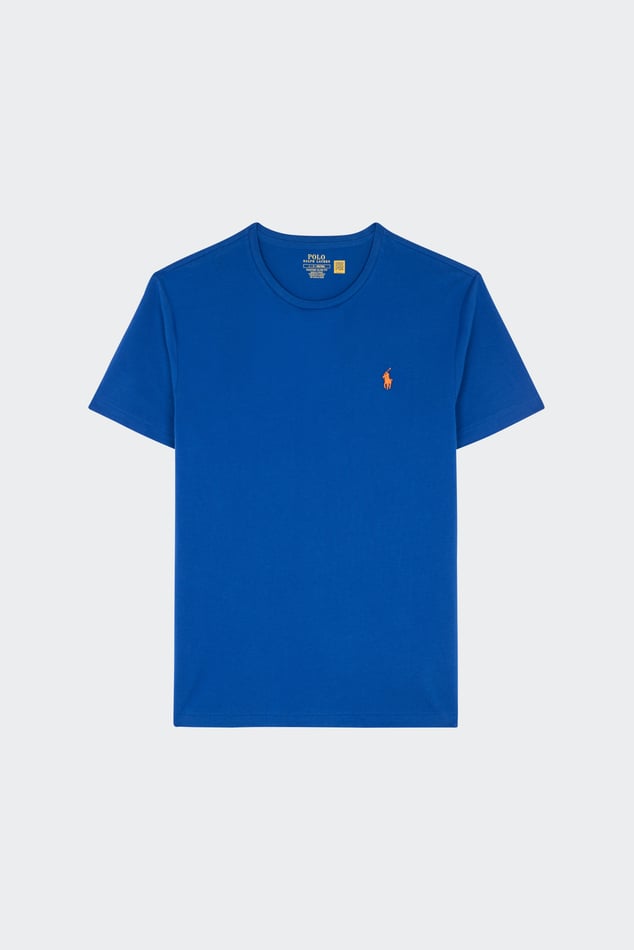 Regular-fit Round-neck Cotton T-shirt Ssl Tsh Blue Polo Regular-fit Round-neck Cotton T-shirt Ssl Tsh Blue Polo