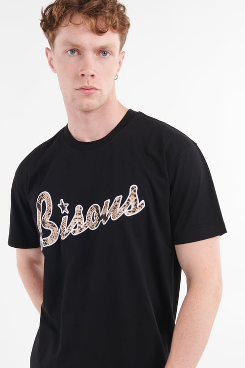 BISOUS SKATEBOARDS T-shirt Noir