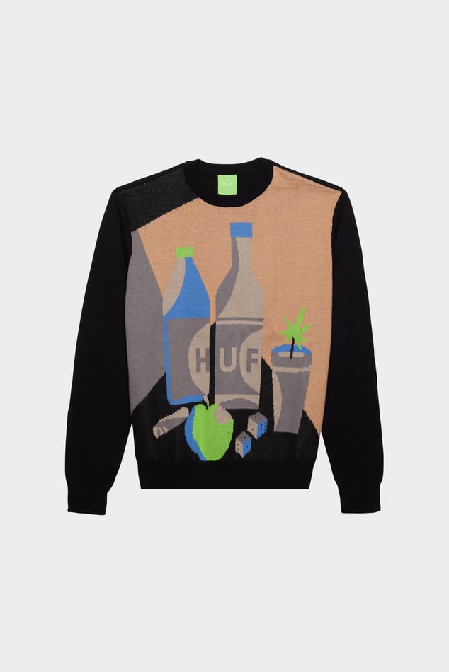 Pull Noir Huf Homme Citadium