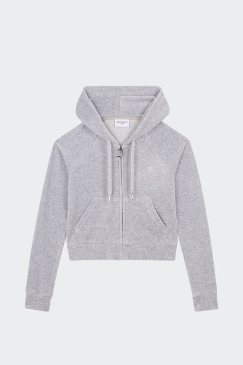JUICY COUTURE zip-up hoodie Grey