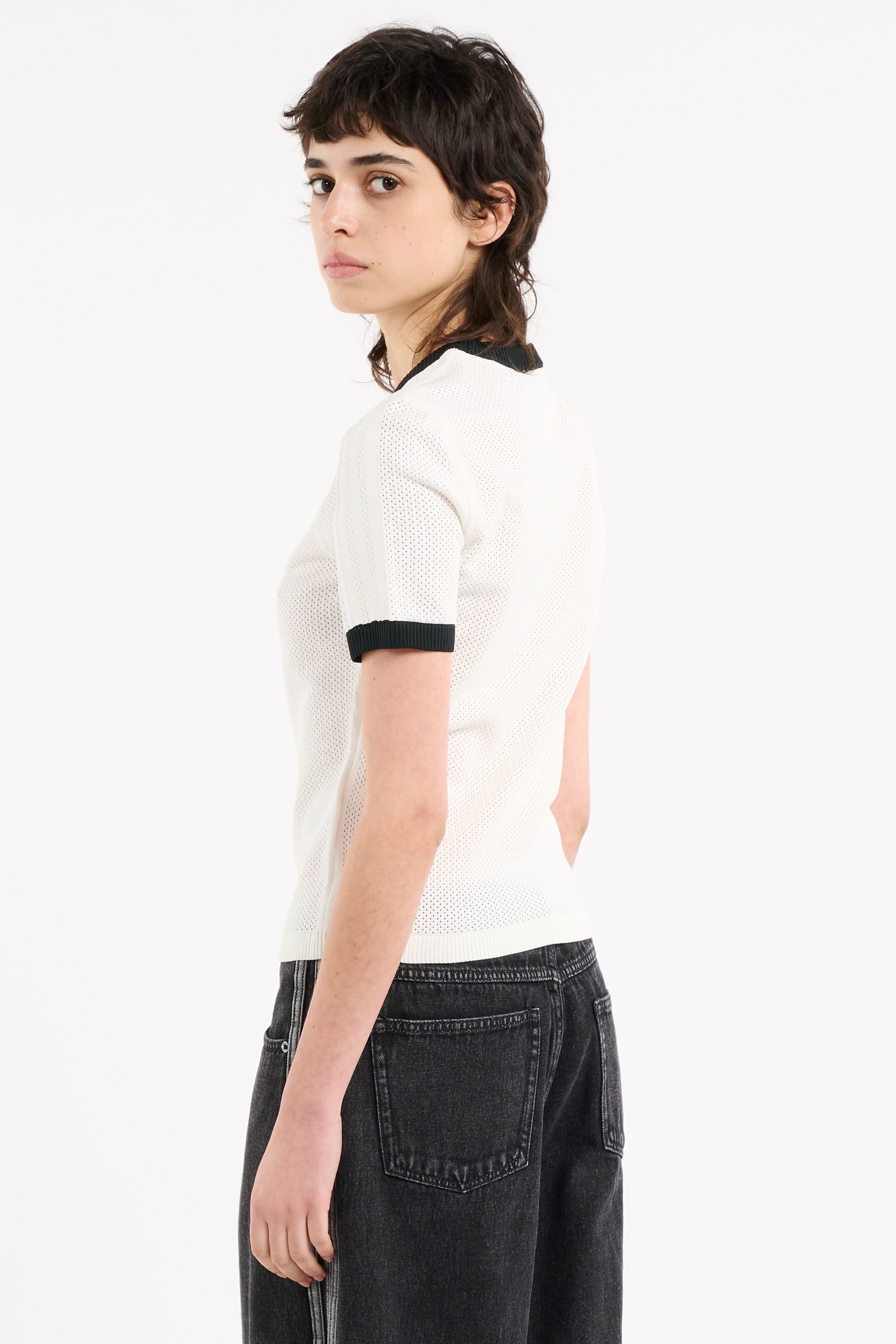 Regular-fit round-neck cotton T-shirt | White ADIDAS Women