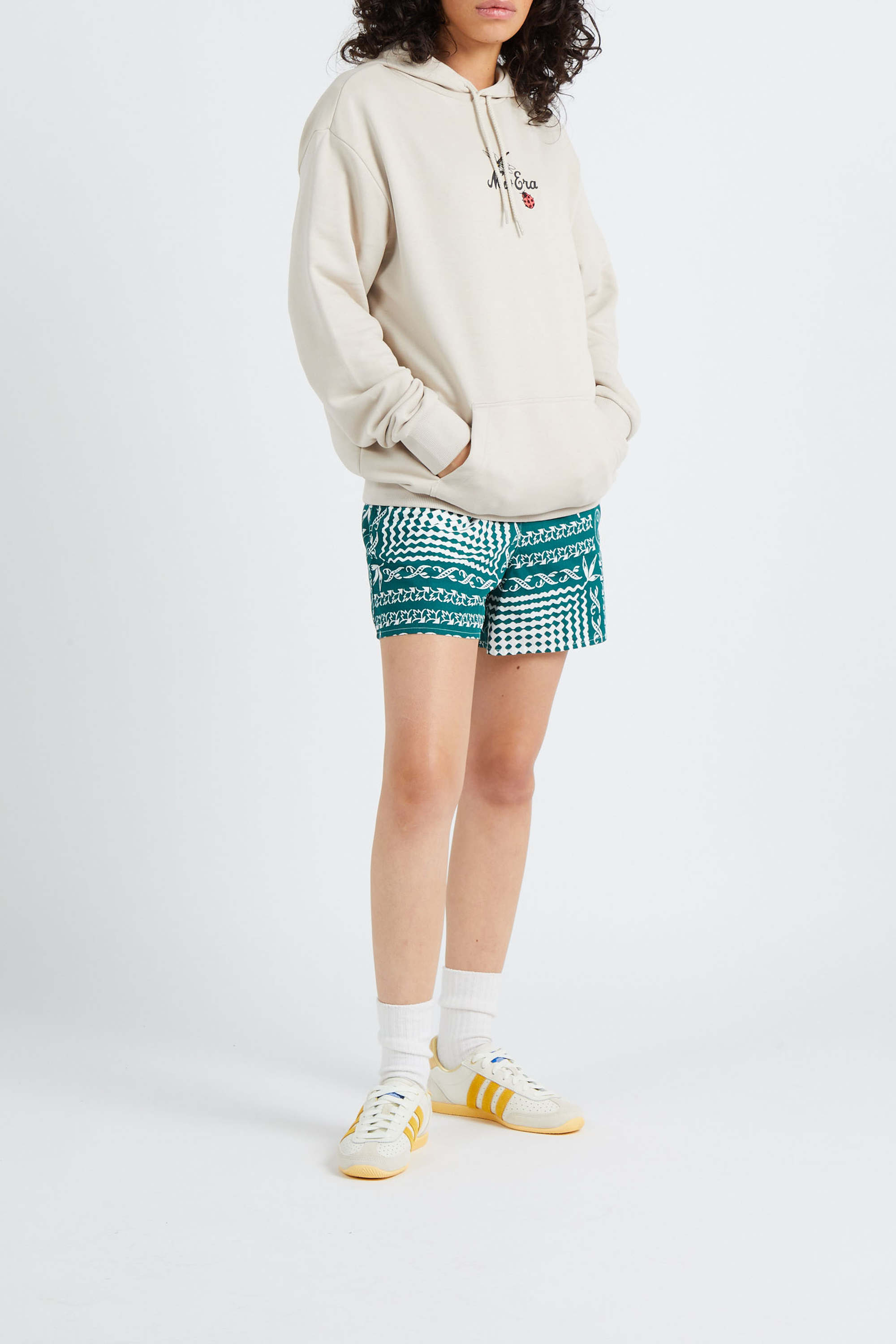 Hoodie NEW ERA Beige