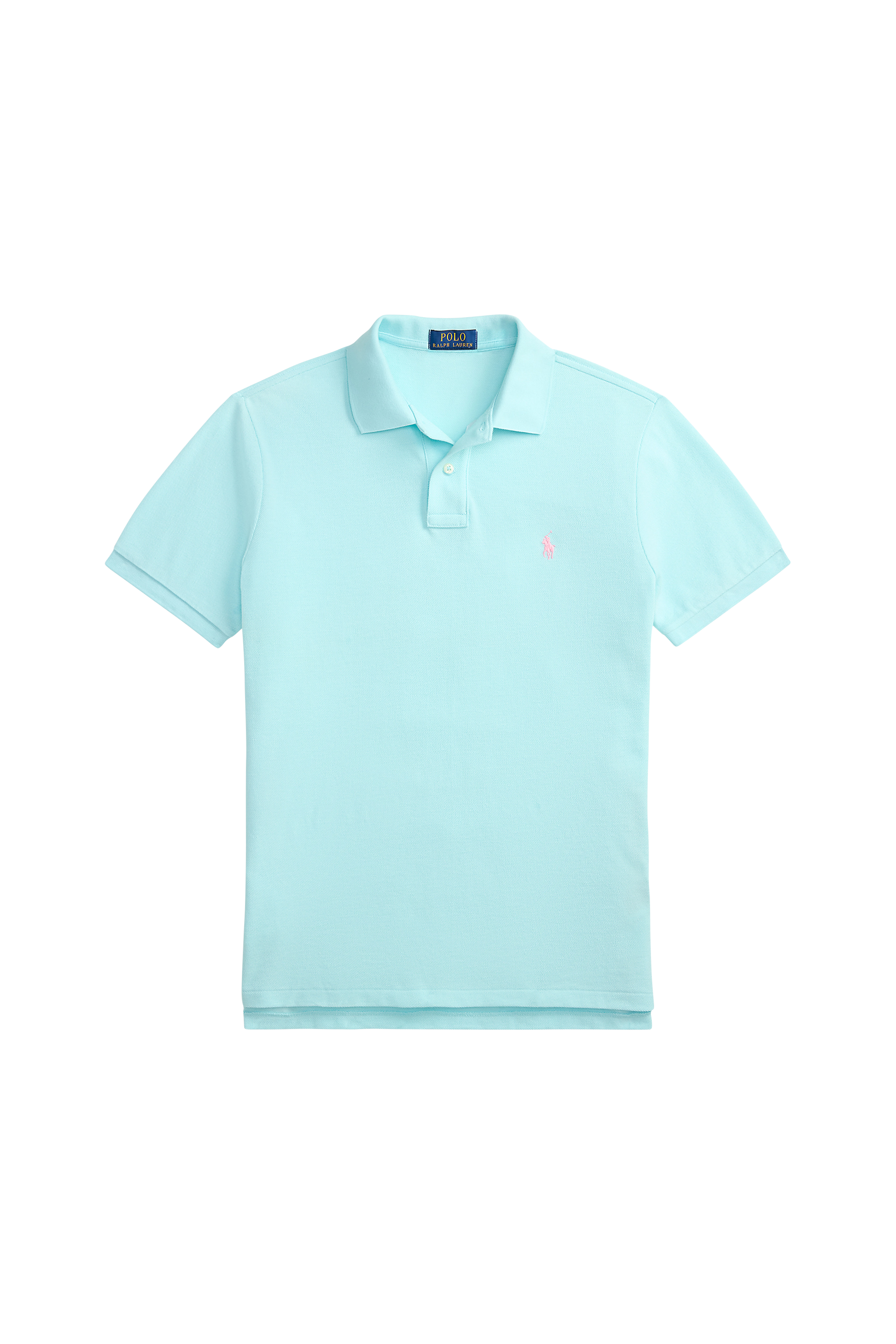 Cotton polo shirt  New aqua/c3166