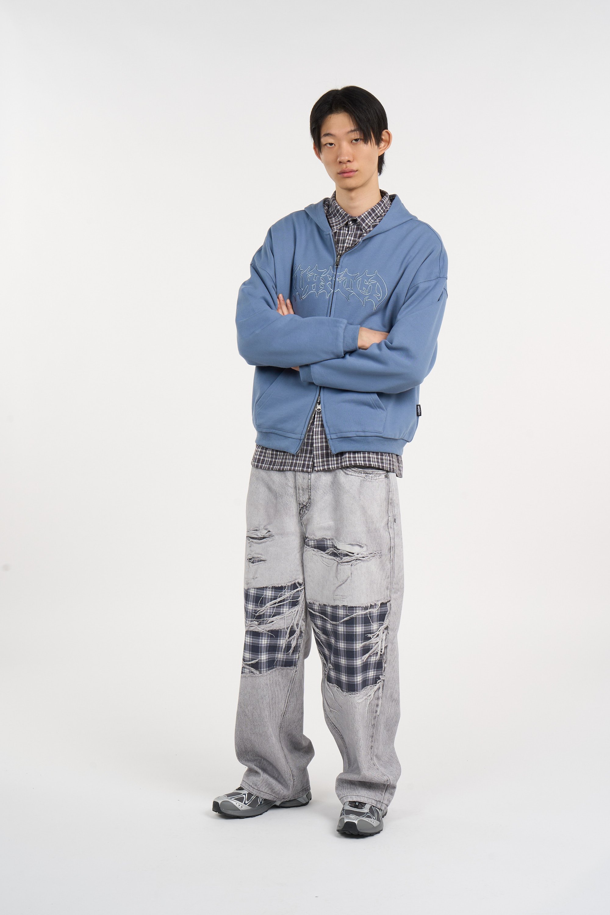 zip-up hoodie WASTED Blue