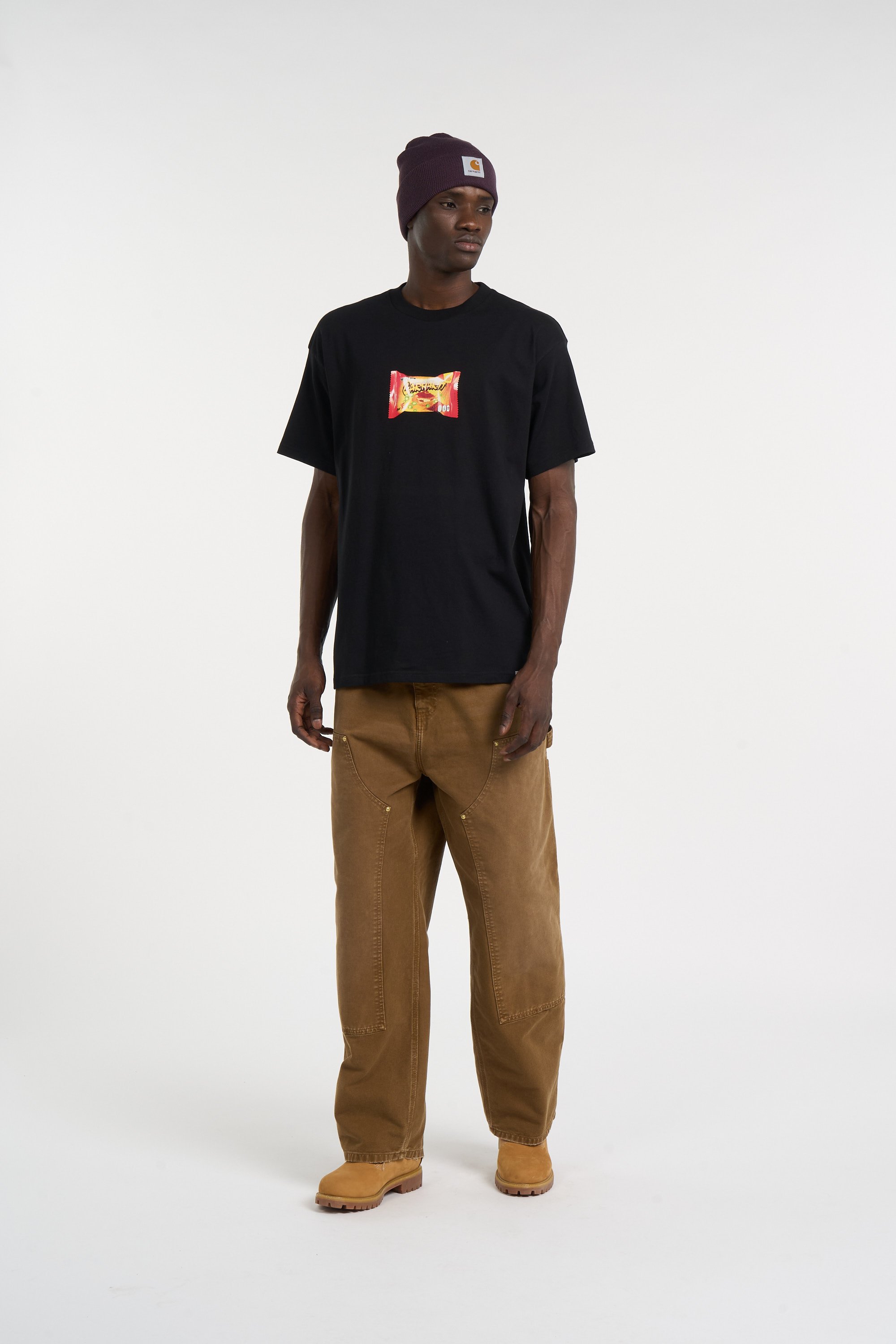 Printed cotton T-shirt | Black CARHARTT WIP Men