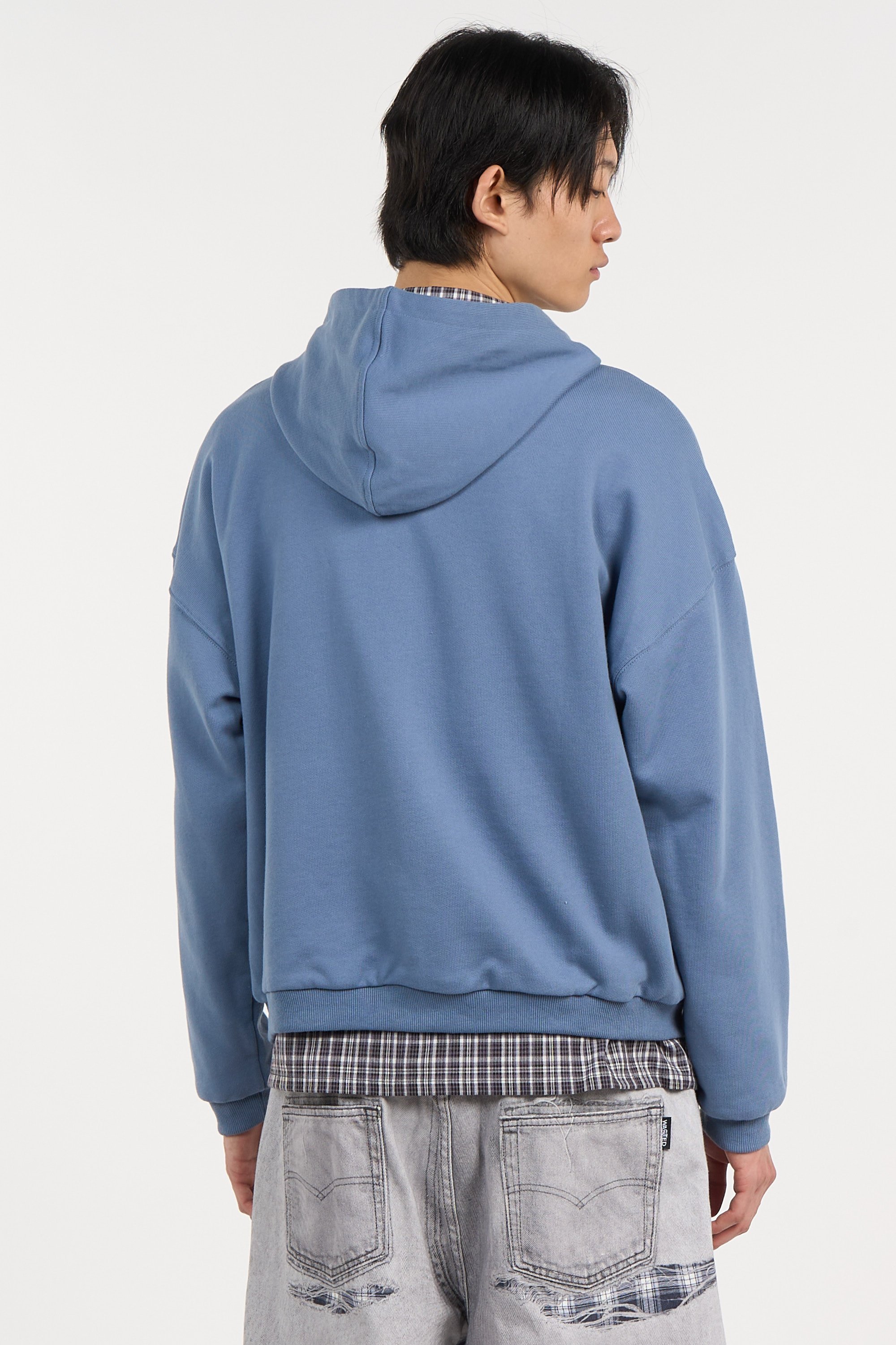 Hoodie zippé Bleu