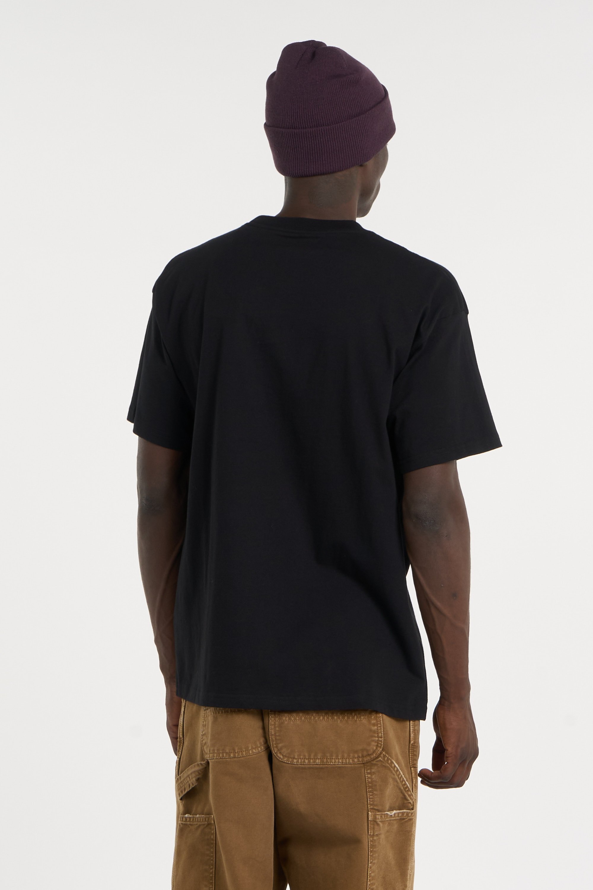 Printed cotton T-shirt | Black CARHARTT WIP Men
