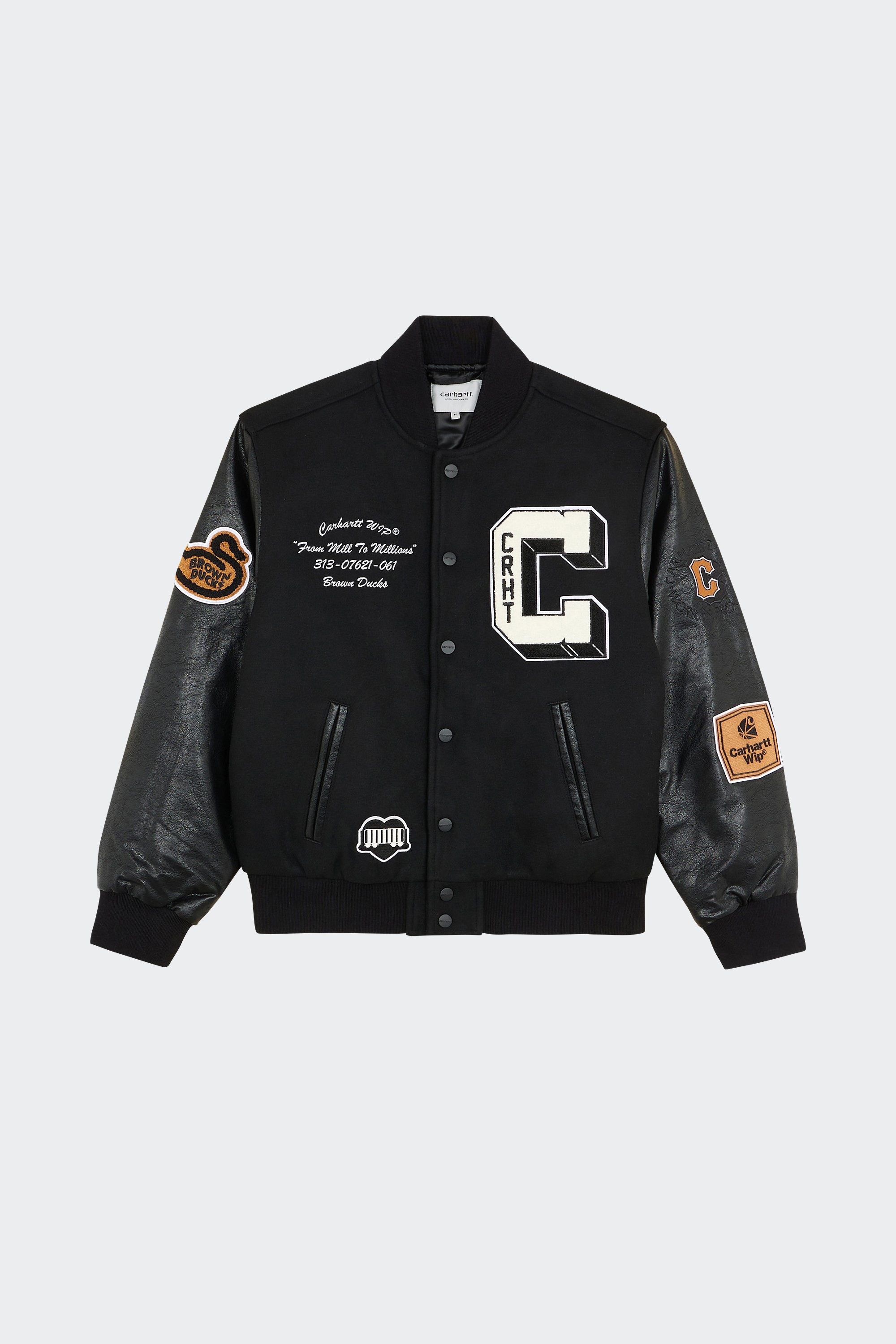 Bomber jacket | Black by CARHARTT WIP Bomber jacket Black
